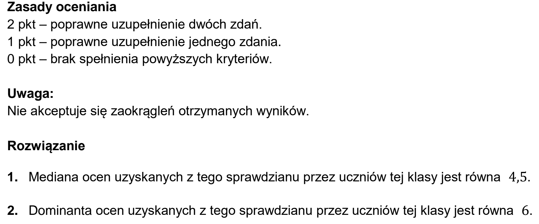 Matura, maj 2025, odpowiedź do zadania 30