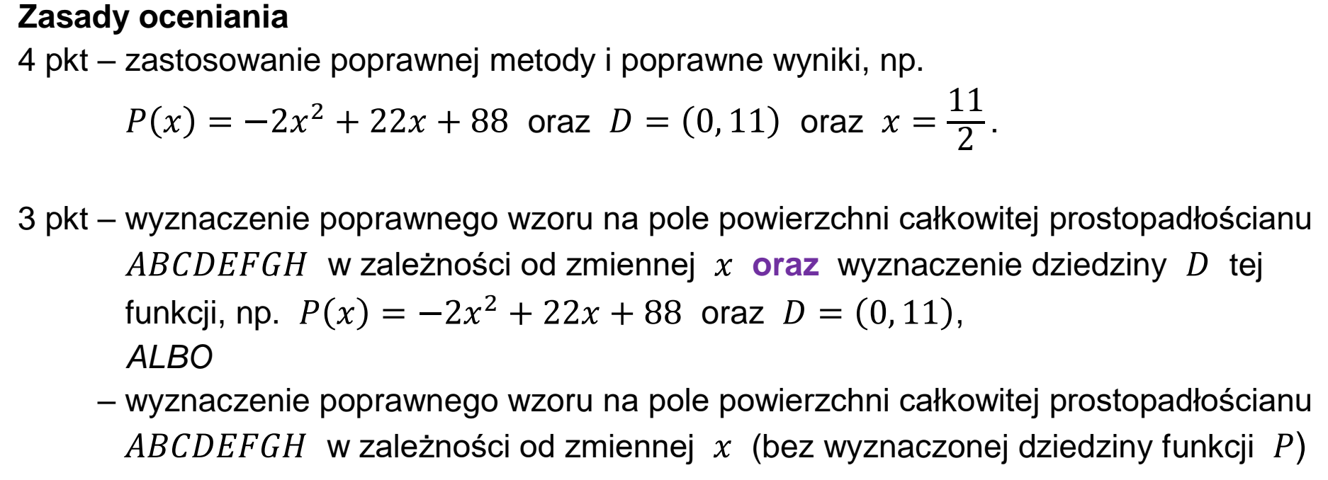 Matura, maj 2025, odpowiedź do zadania 31, fragment 1