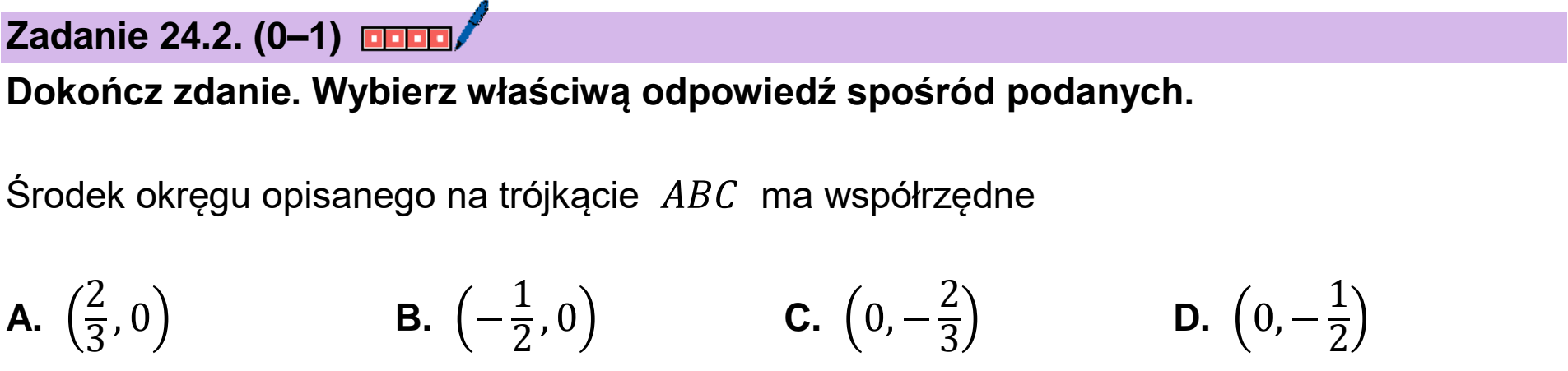 Matura, maj 2026, zadanie 24.2