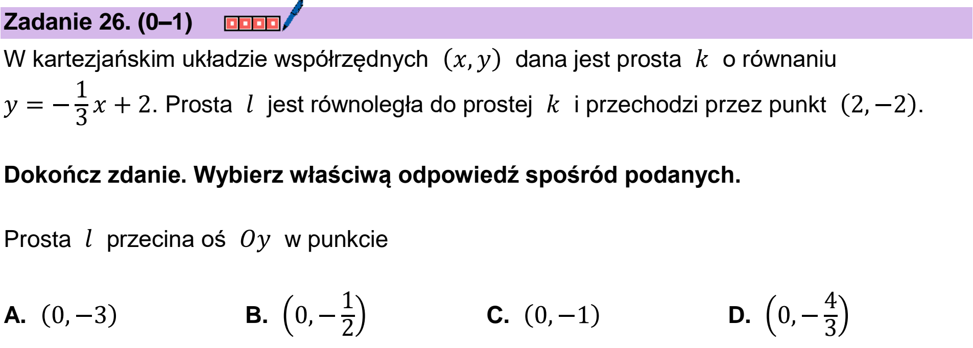 Matura, maj 2026, podgląd zadania 26