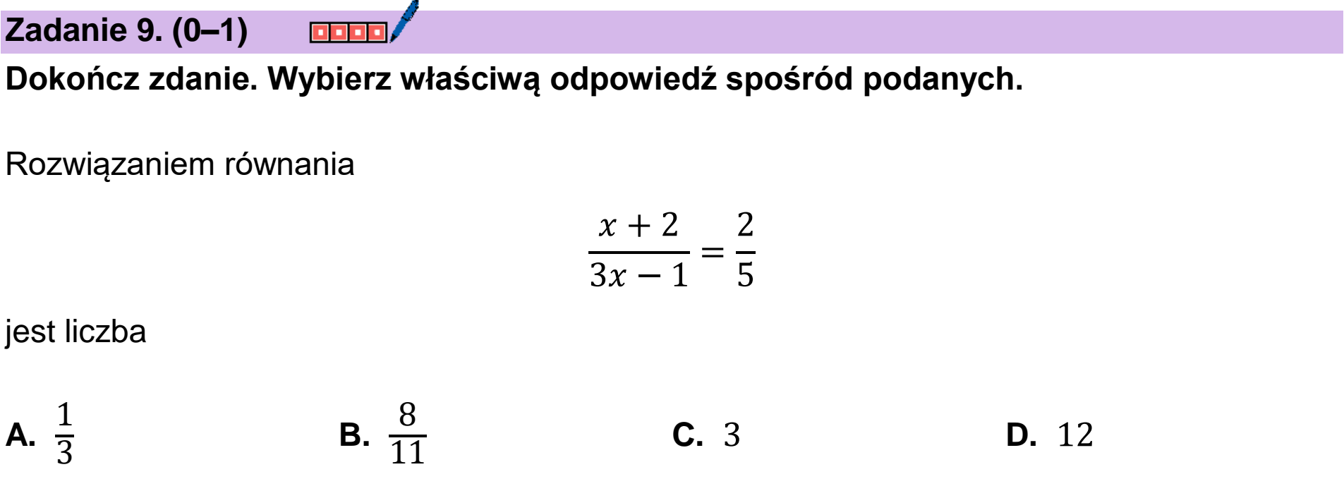Matura, maj 2026, podgląd zadania 9