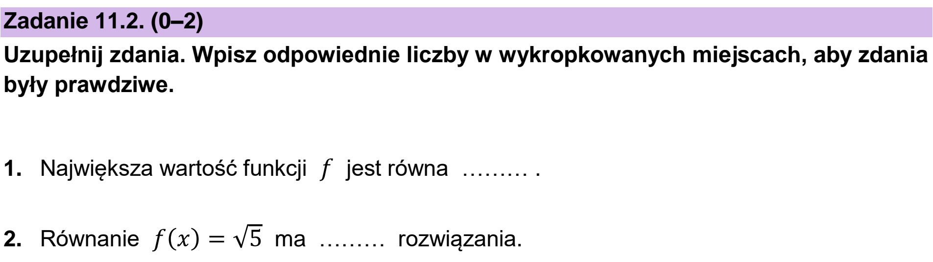 Matura próbna, marzec 2026, zadanie 11.2