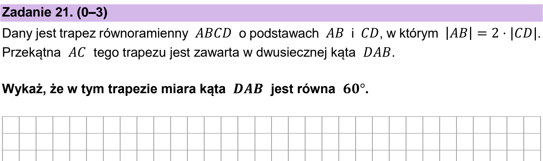 Matura próbna, marzec 2026, podgląd zadania 21