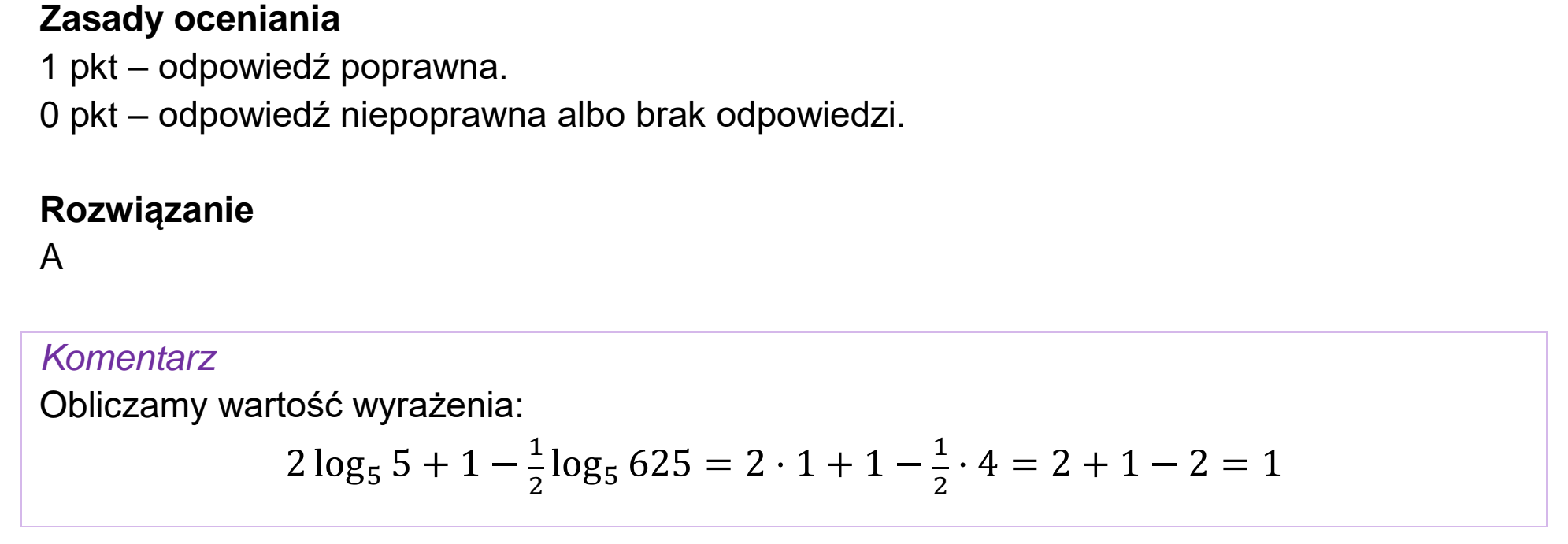 Matura próbna, wrzesien 2022, odpowiedź do zadania 2