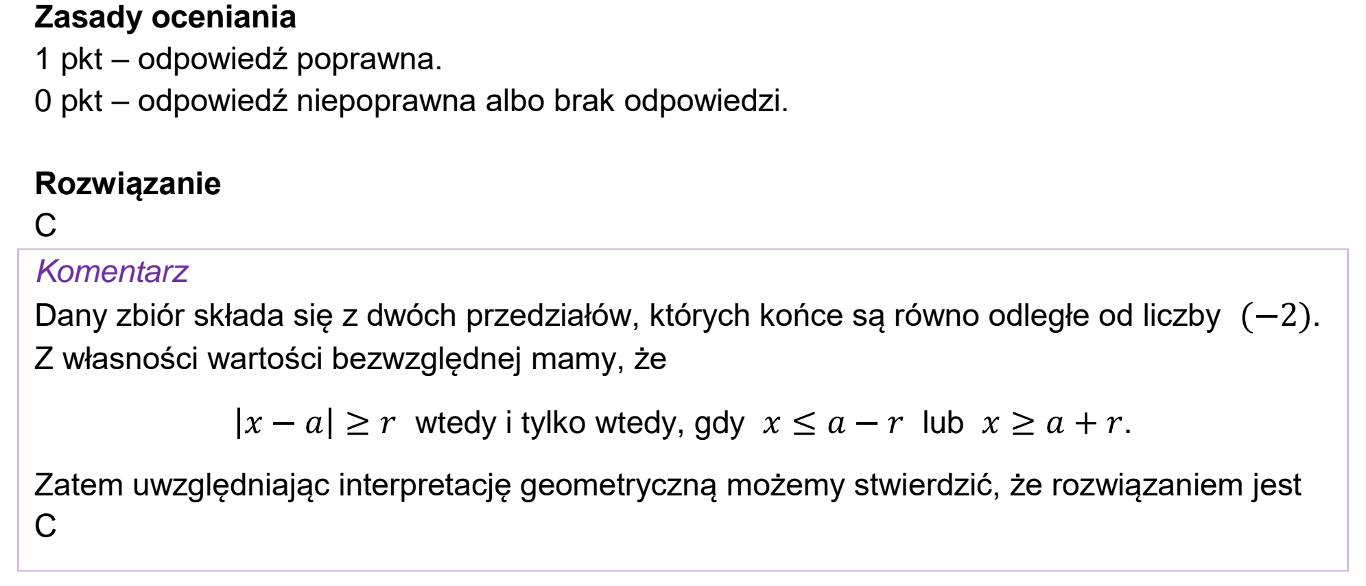 Matura próbna, wrzesien 2022, odpowiedź do zadania 8
