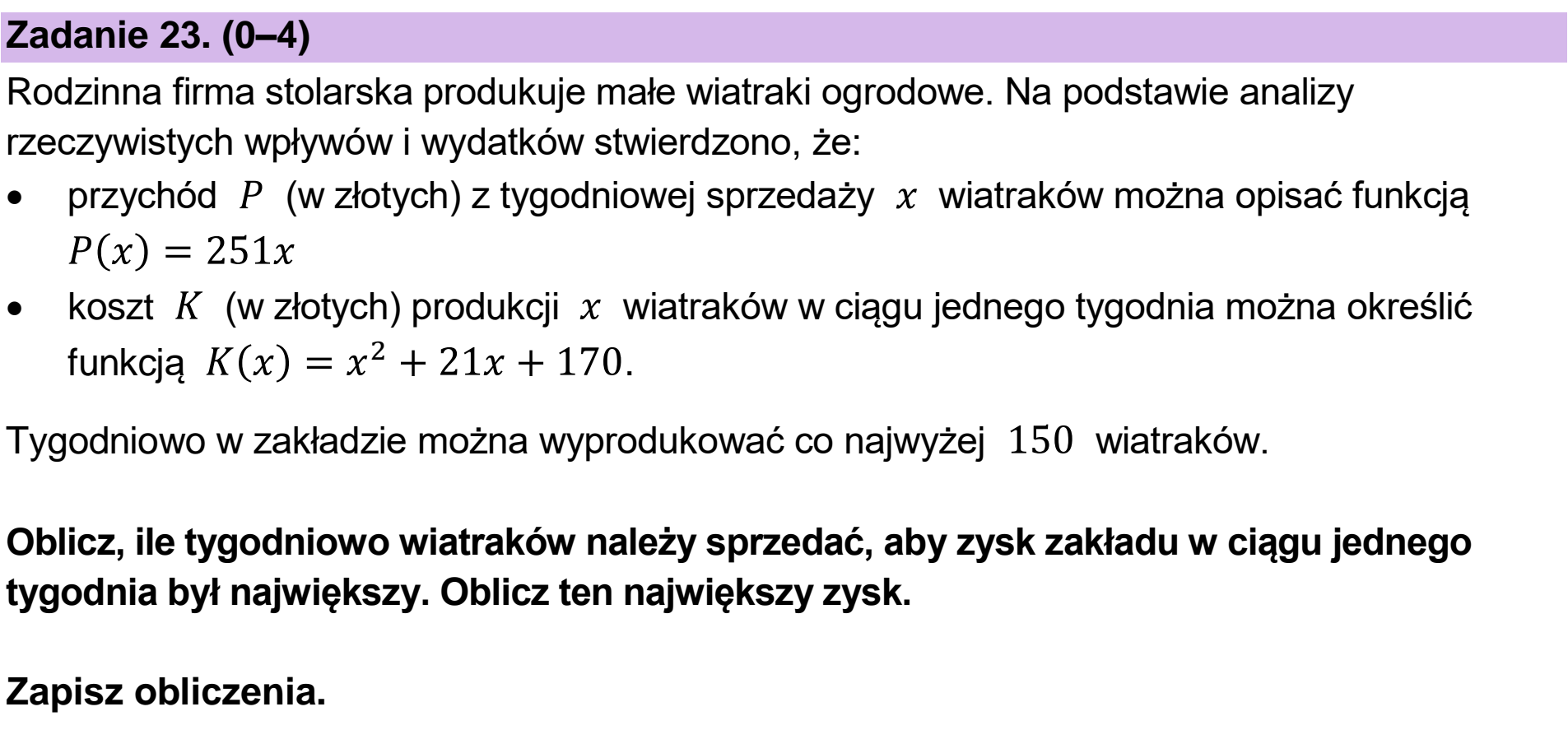 Matura próbna, wrzesien 2022, podgląd zadania 23