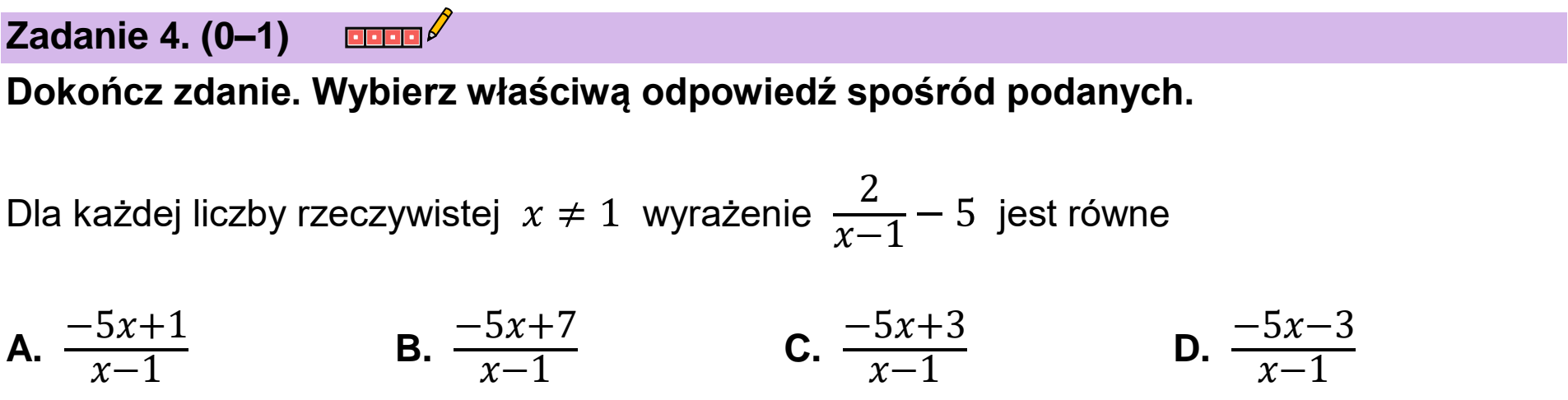 Matura próbna, wrzesien 2022, zadanie 4