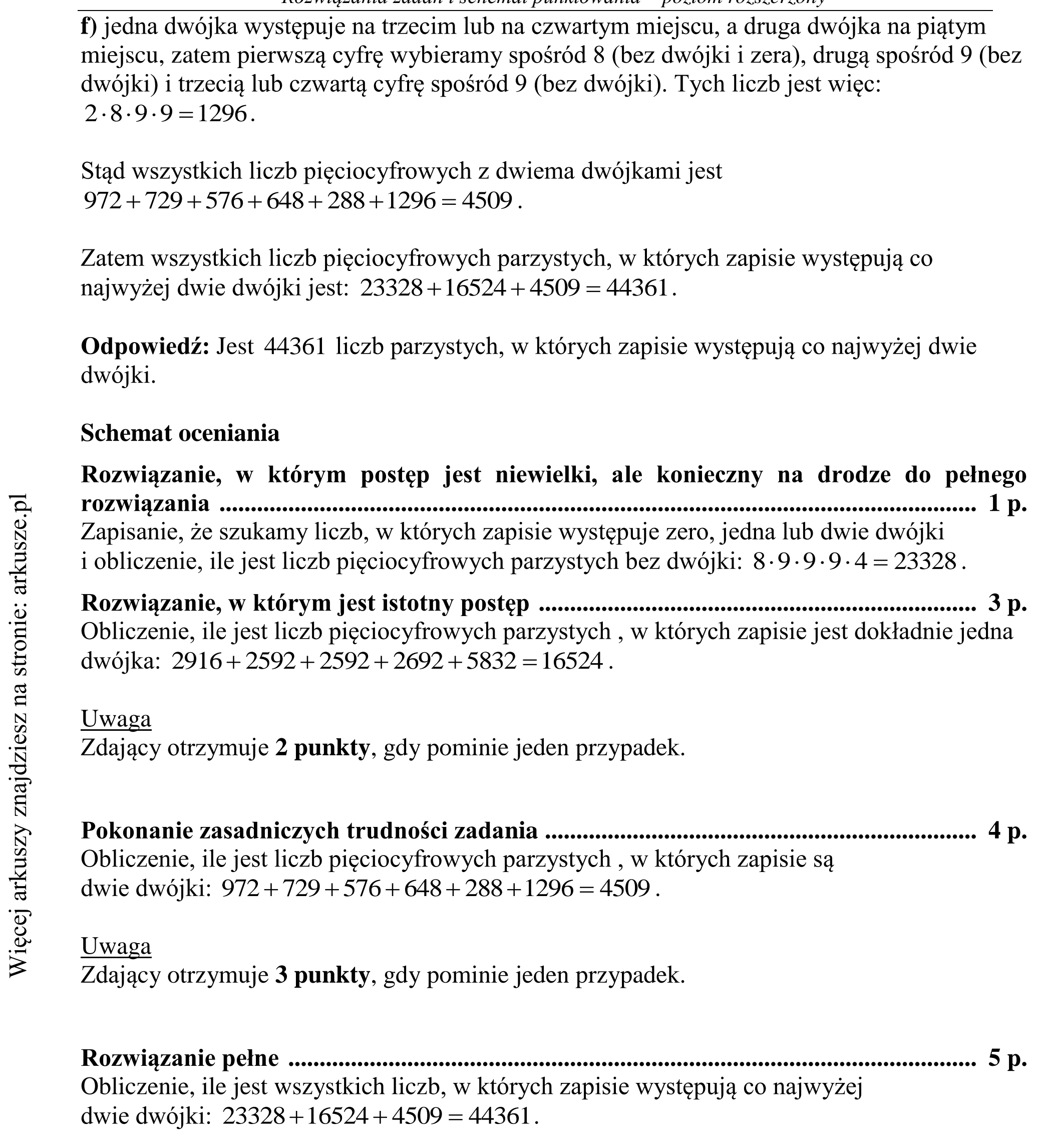 Matura dodatkowa, czerwiec 2015, odpowiedź do zadania 13, fragment 3