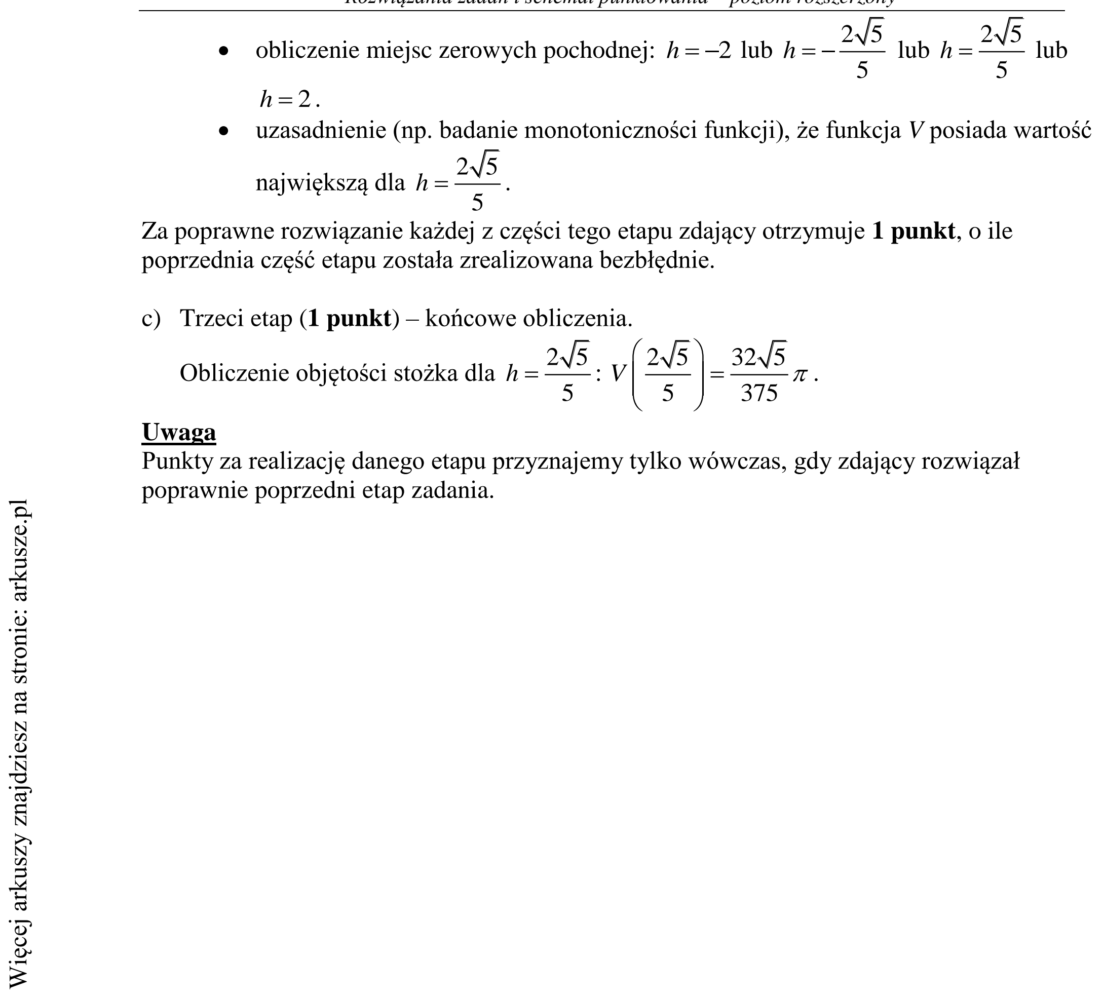 Matura dodatkowa, czerwiec 2015, odpowiedź do zadania 16, fragment 5