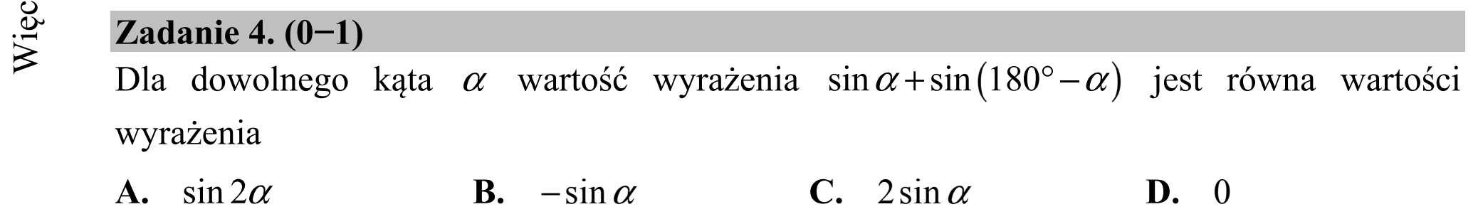 Matura dodatkowa, czerwiec 2015, podgląd zadania 4