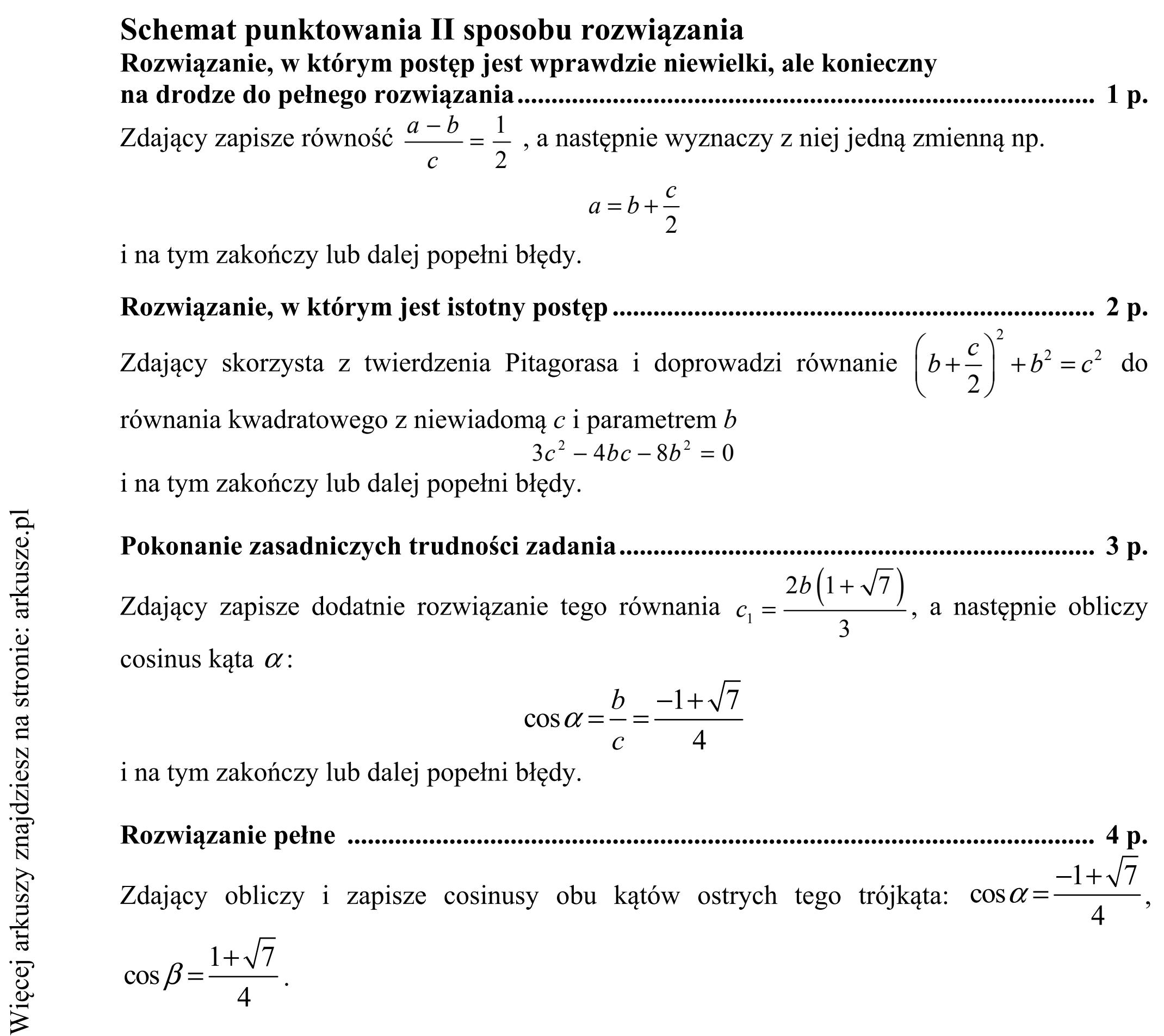 Matura dodatkowa, czerwiec 2016, odpowiedź do zadania 14, fragment 4