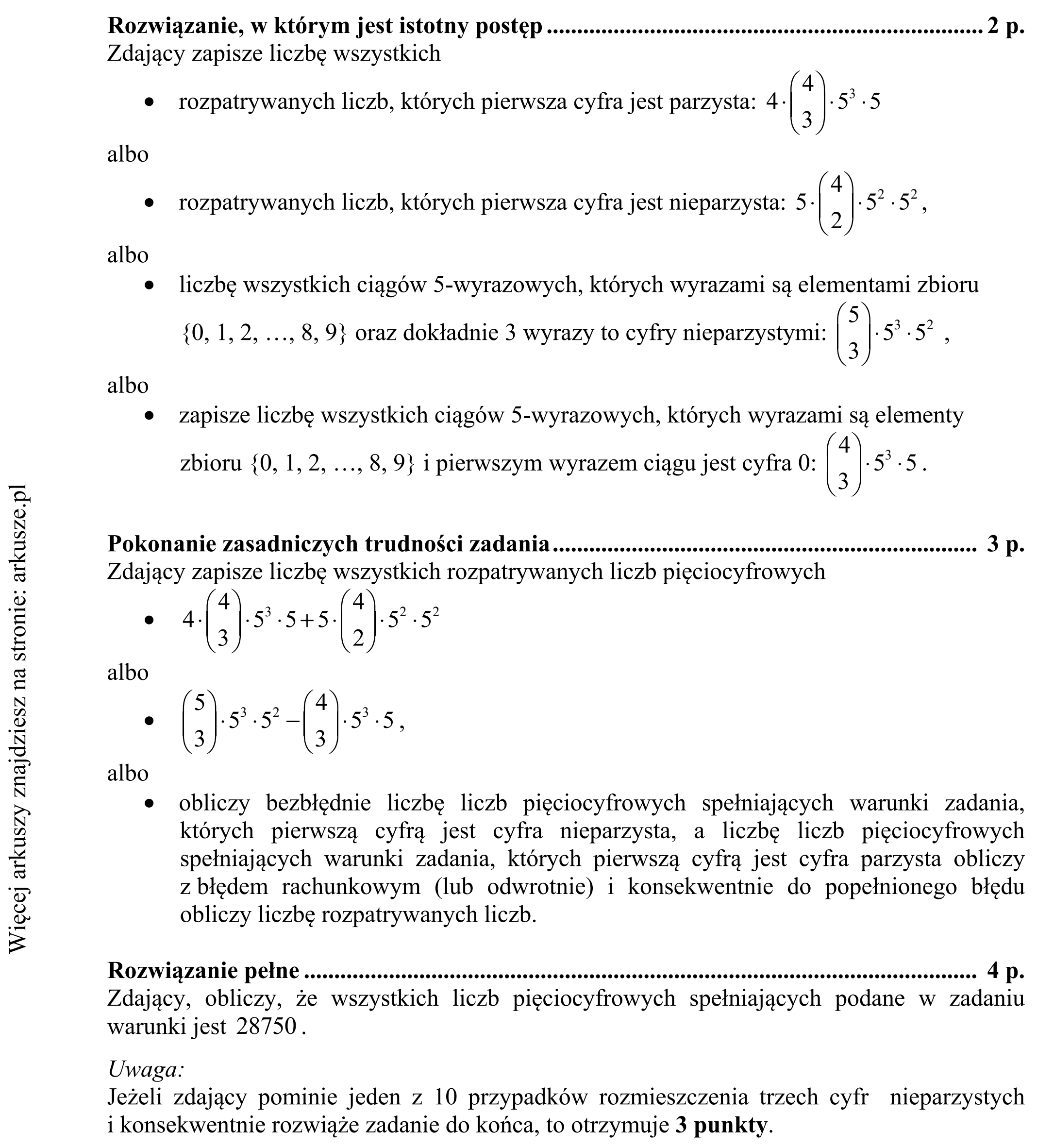Matura dodatkowa, czerwiec 2016, odpowiedź do zadania 15, fragment 3