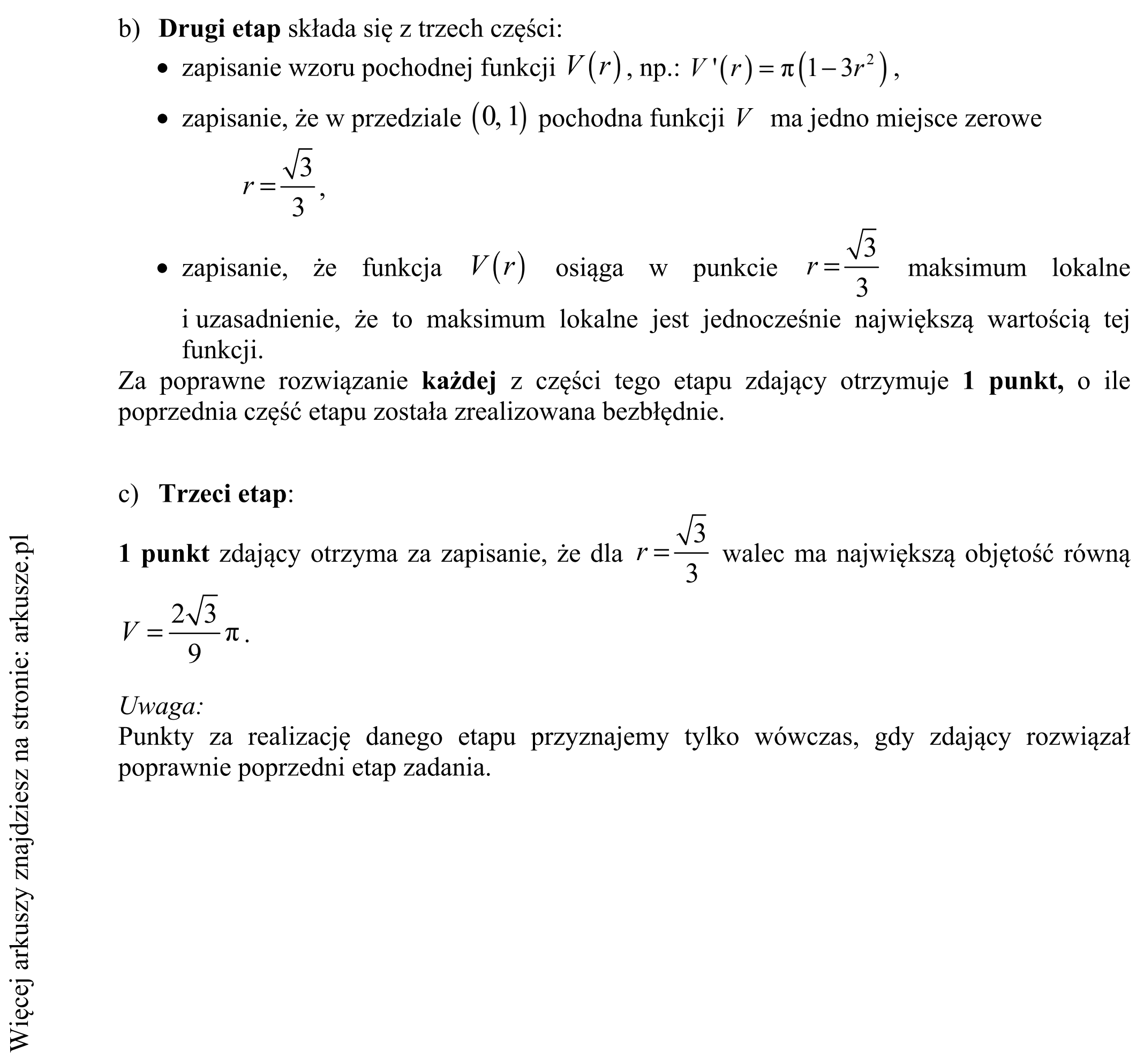Matura dodatkowa, czerwiec 2016, odpowiedź do zadania 17, fragment 2