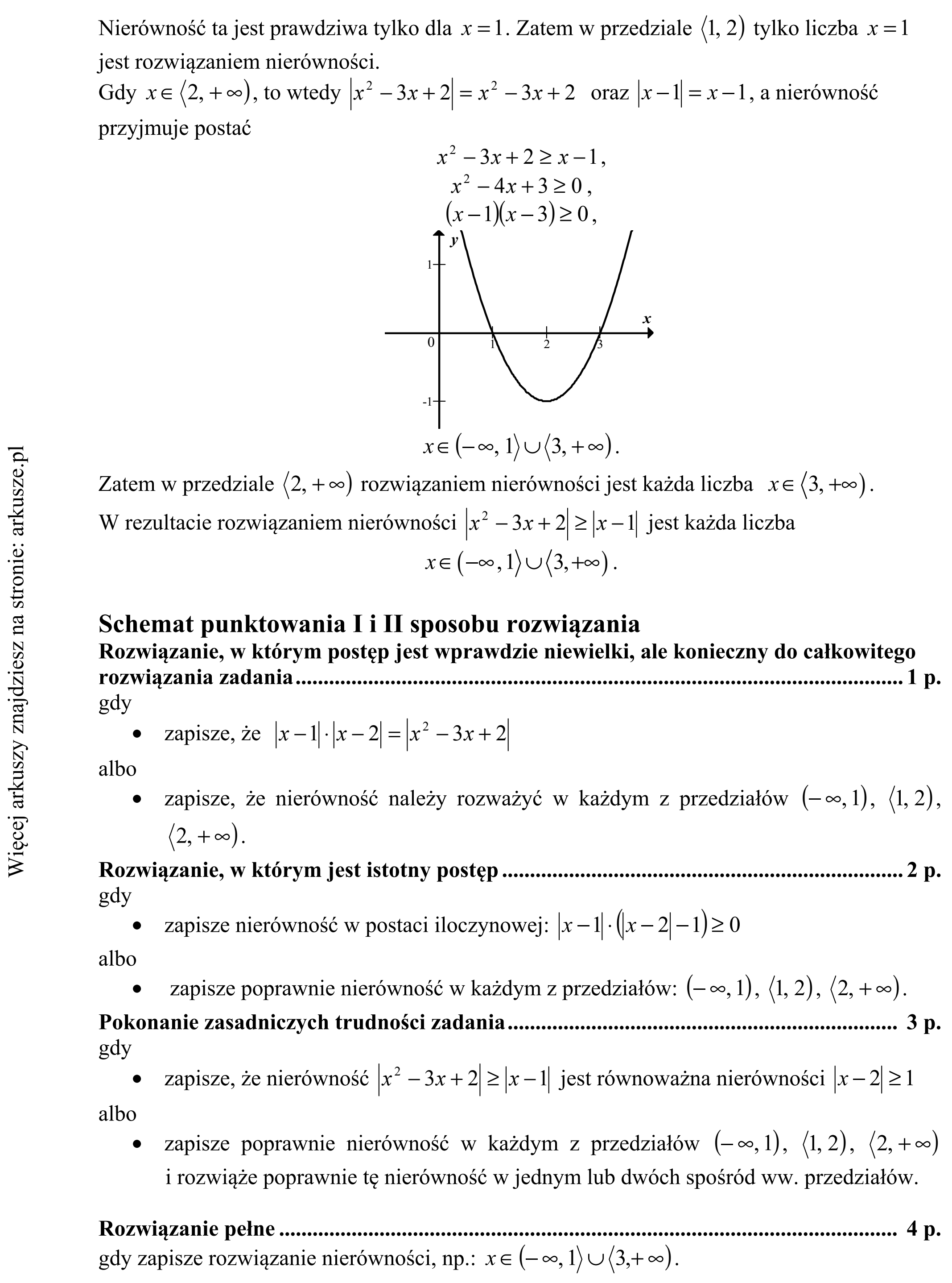 Matura dodatkowa, czerwiec 2016, odpowiedź do zadania 9, fragment 2