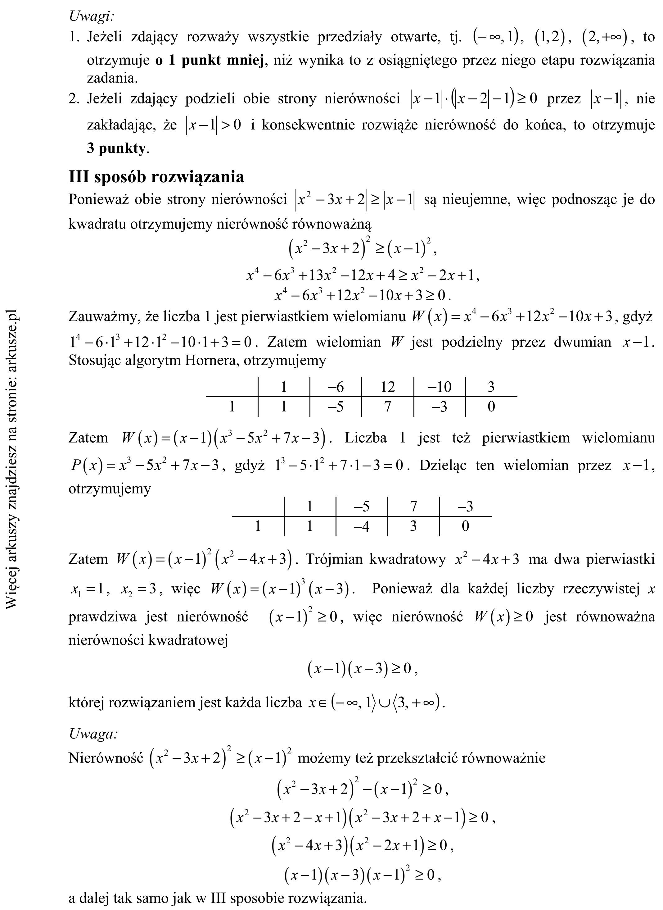Matura dodatkowa, czerwiec 2016, odpowiedź do zadania 9, fragment 3