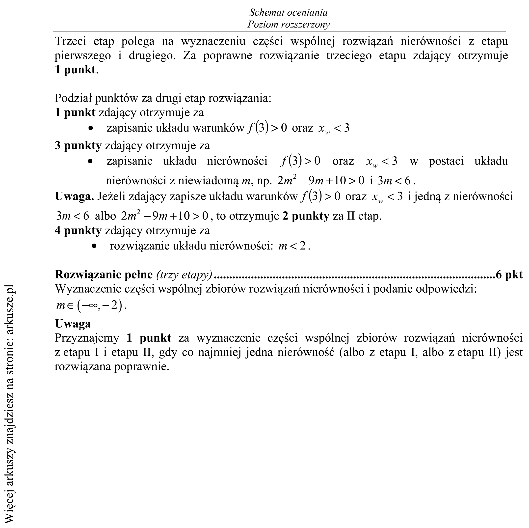 Matura dodatkowa, czerwiec 2017, odpowiedź do zadania 13, fragment 3