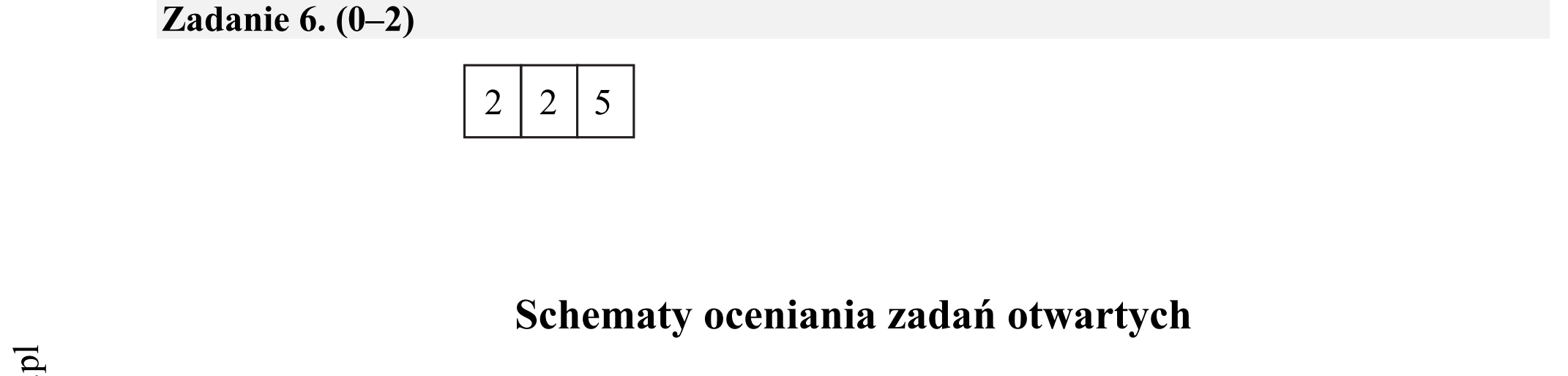 Matura dodatkowa, czerwiec 2017, odpowiedź do zadania 6