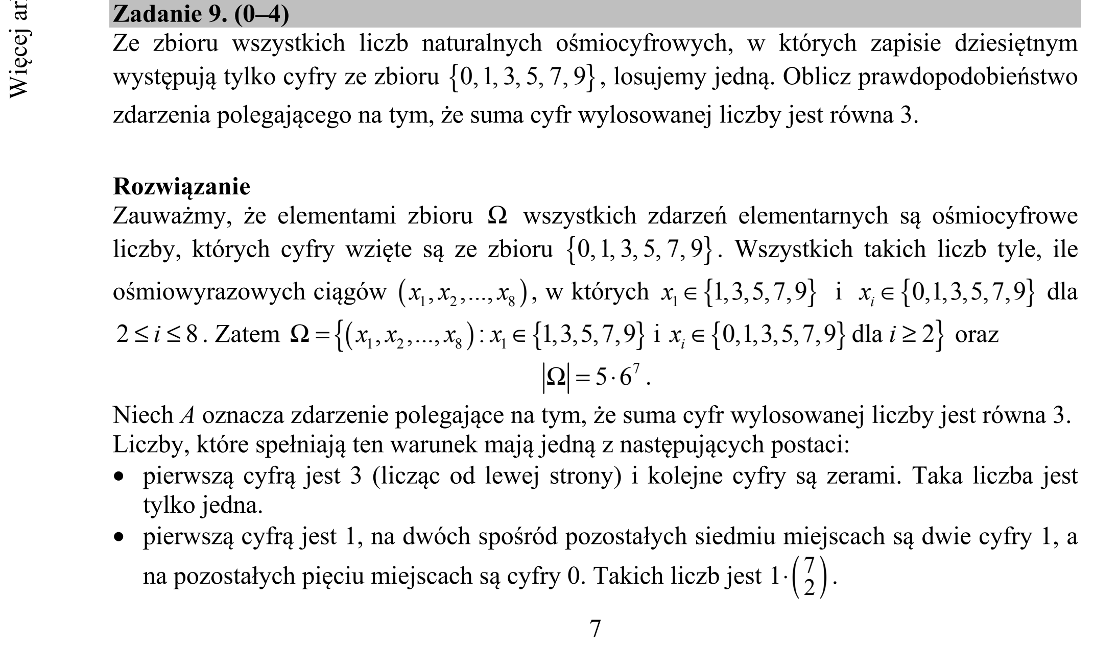 Matura dodatkowa, czerwiec 2018, odpowiedź do zadania 9, fragment 1