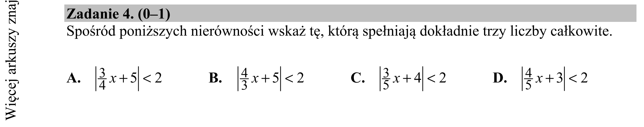 Matura dodatkowa, czerwiec 2018, zadanie 4