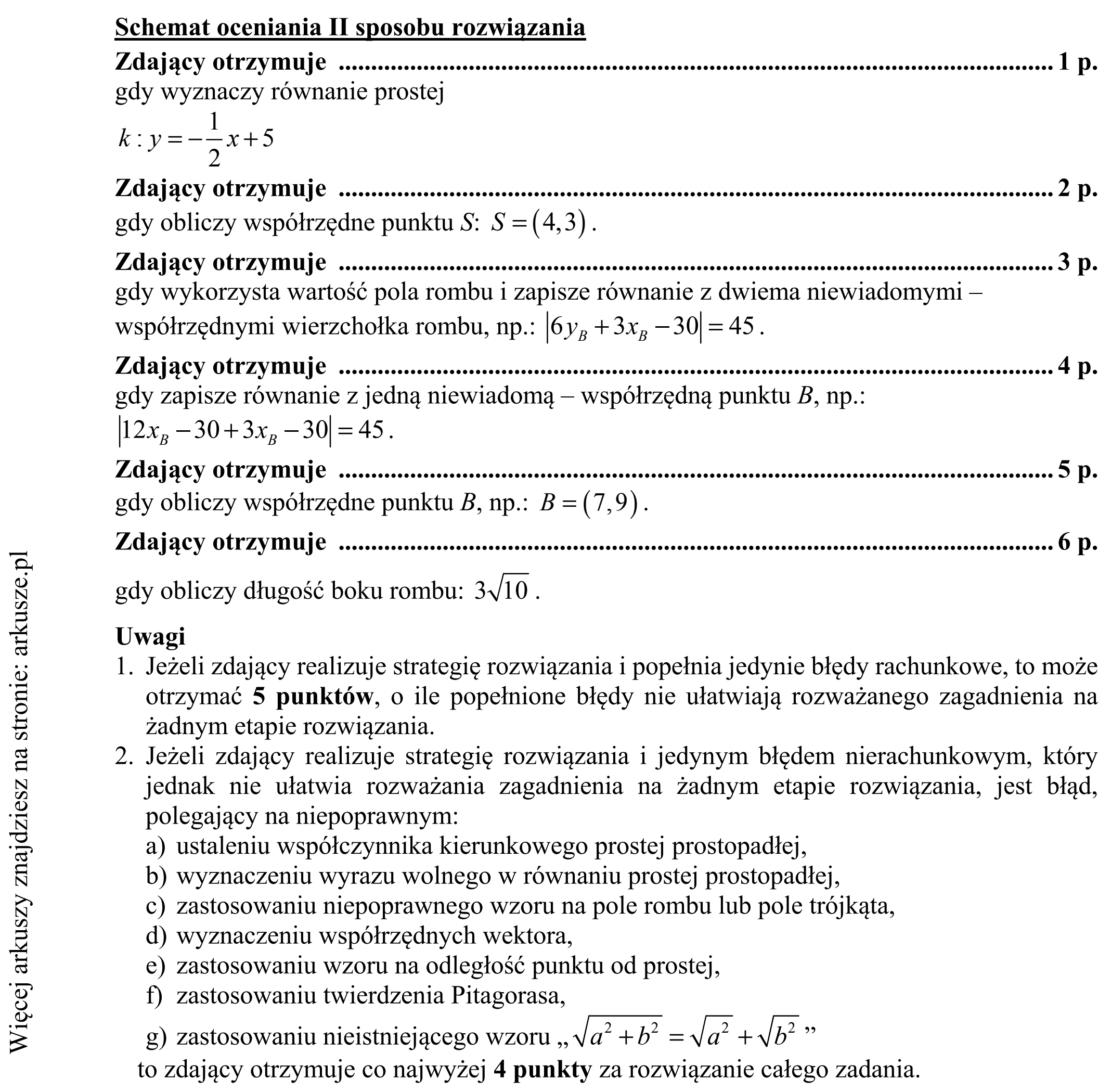 Matura dodatkowa, czerwiec 2019, odpowiedź do zadania 13, fragment 3