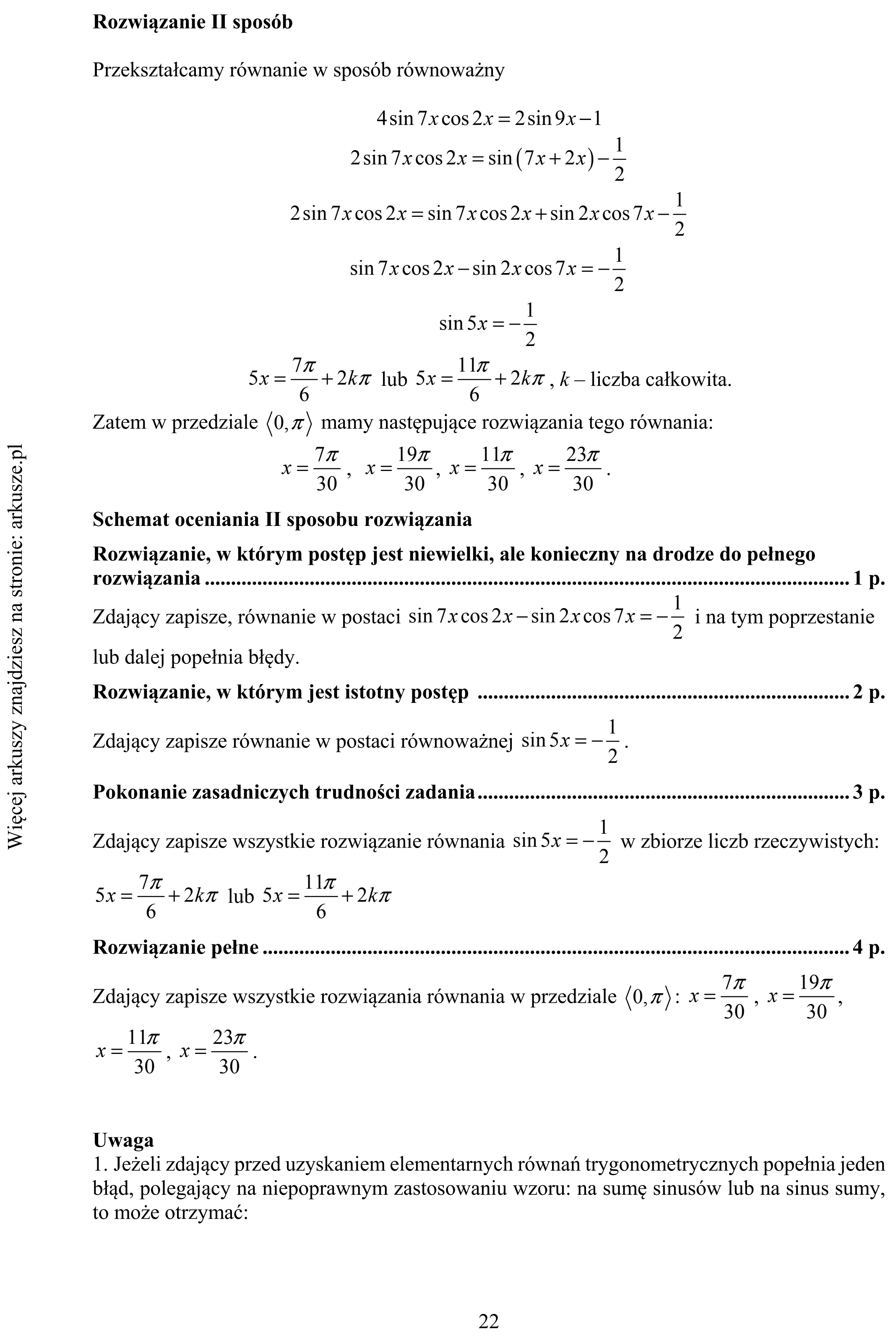 Matura dodatkowa, czerwiec 2019, odpowiedź do zadania 14, fragment 2