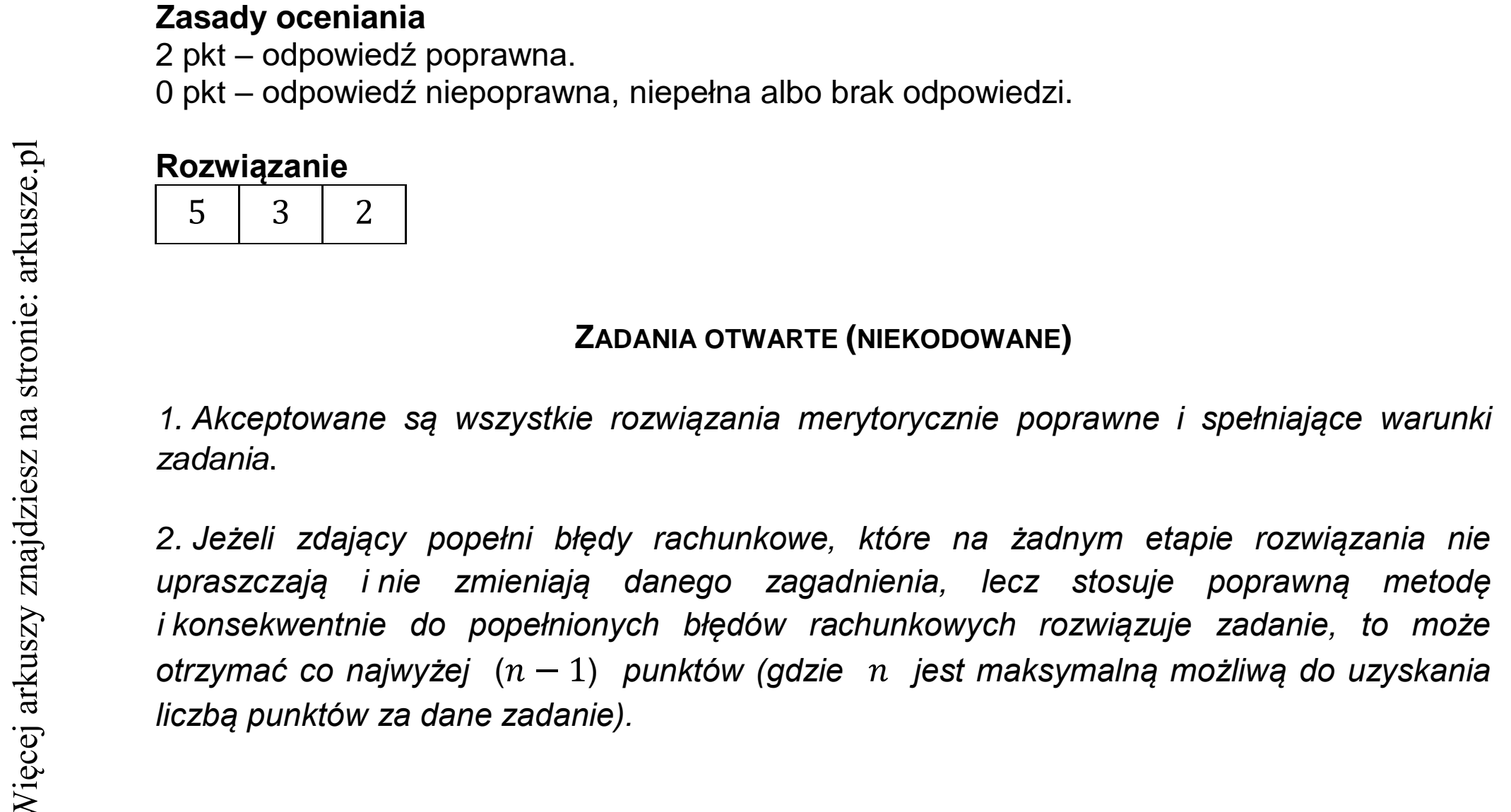 Matura dodatkowa, czerwiec 2021, odpowiedź do zadania 5