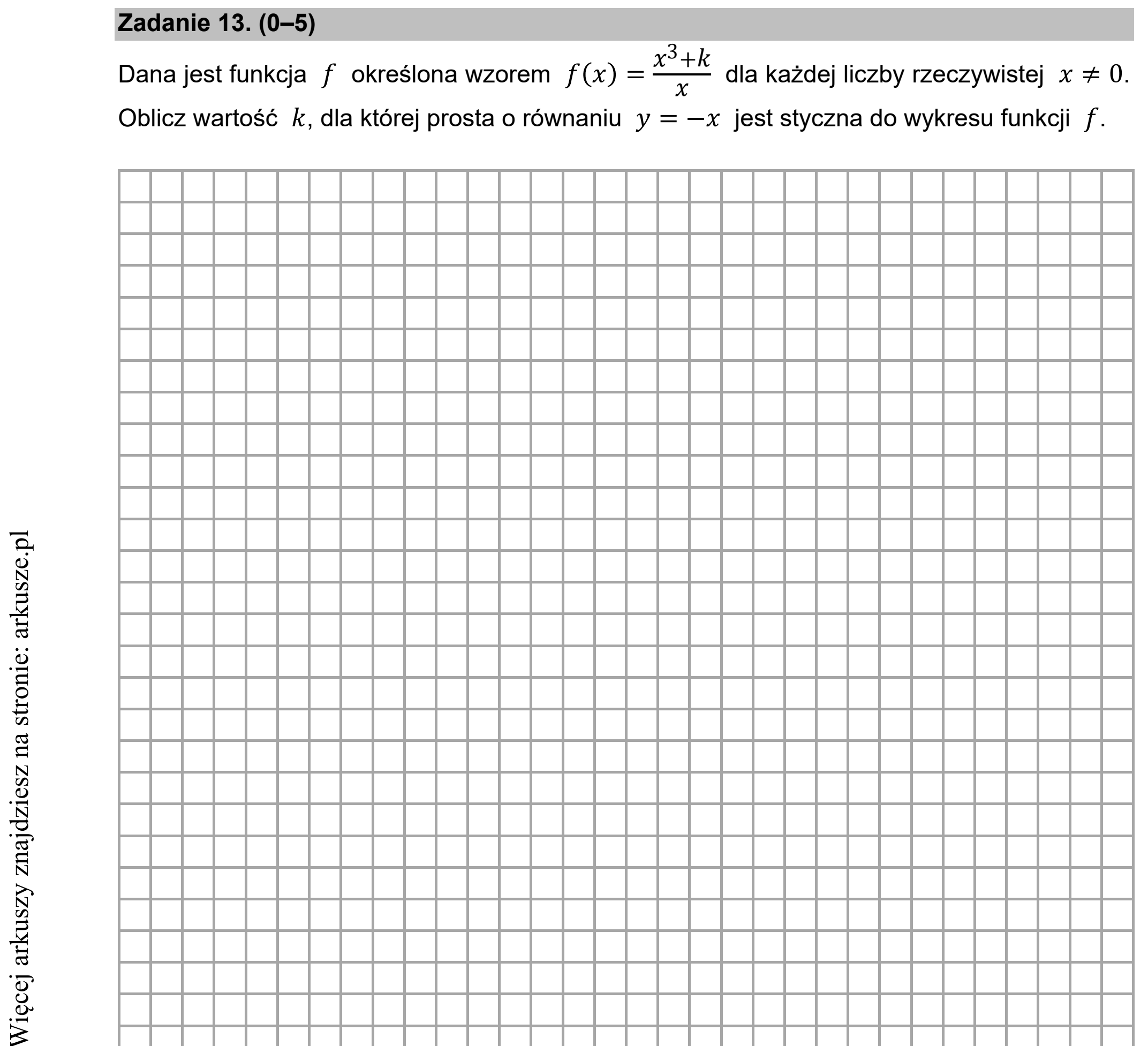 Matura dodatkowa, czerwiec 2021, zadanie 13