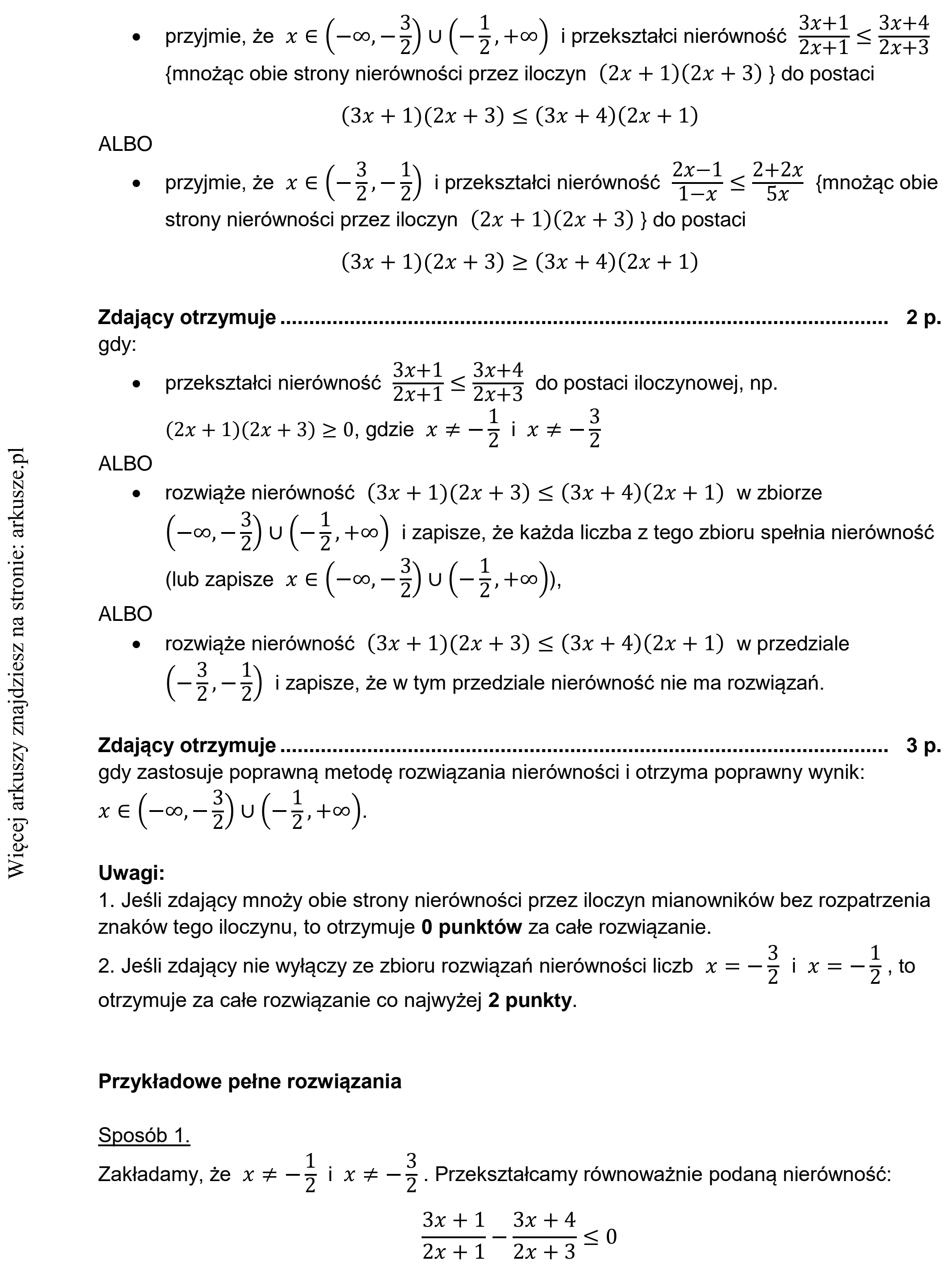 Matura dodatkowa, czerwiec 2022, odpowiedź do zadania 8, fragment 2