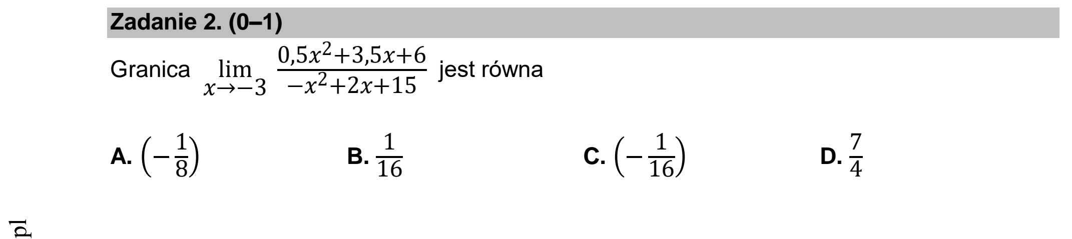 Matura dodatkowa, czerwiec 2022, zadanie 2