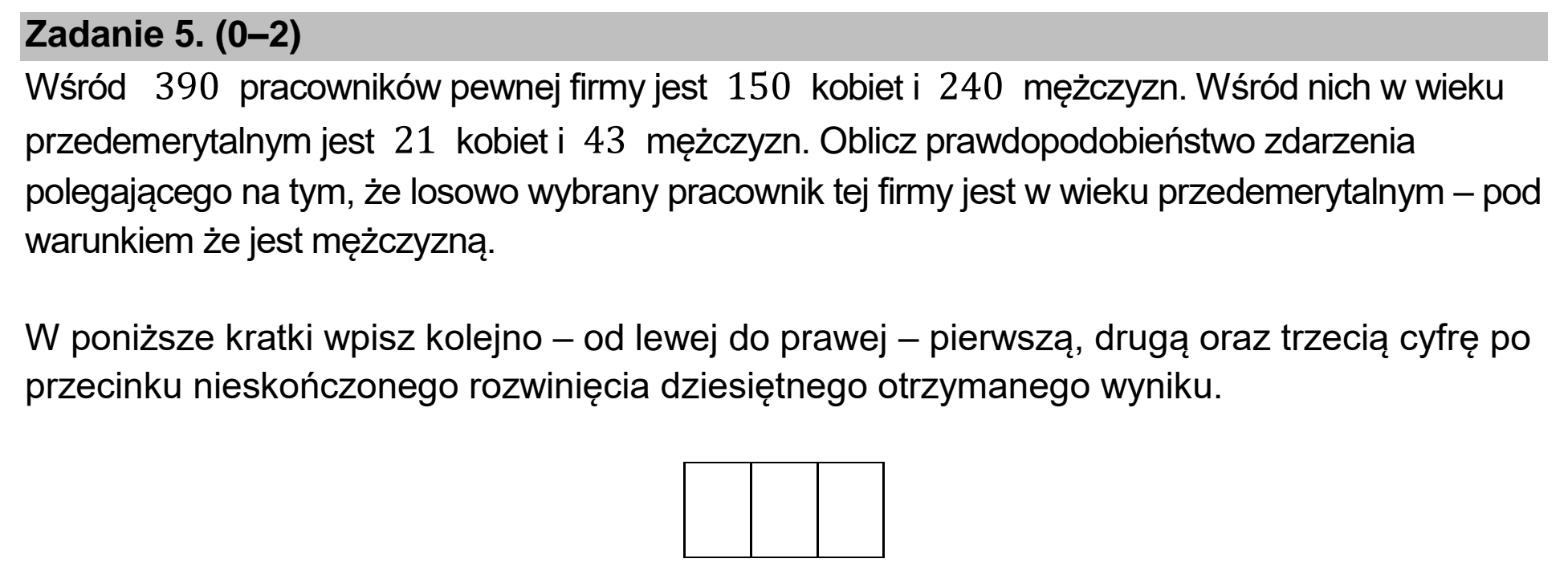 Matura dodatkowa, czerwiec 2022, podgląd zadania 5