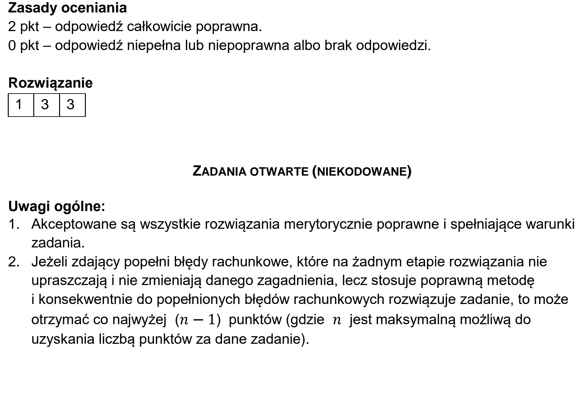Matura dodatkowa, czerwiec 2023, odpowiedź do zadania 5