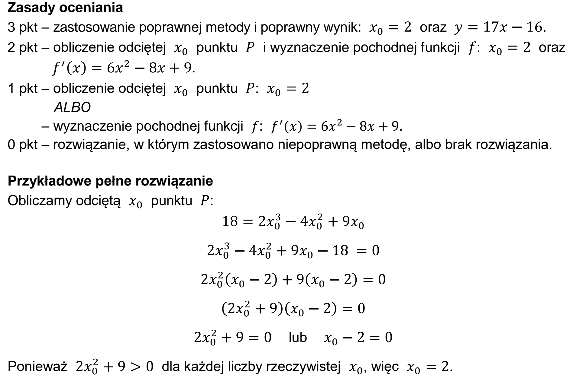 Matura dodatkowa, czerwiec 2023, odpowiedź do zadania 6, fragment 1