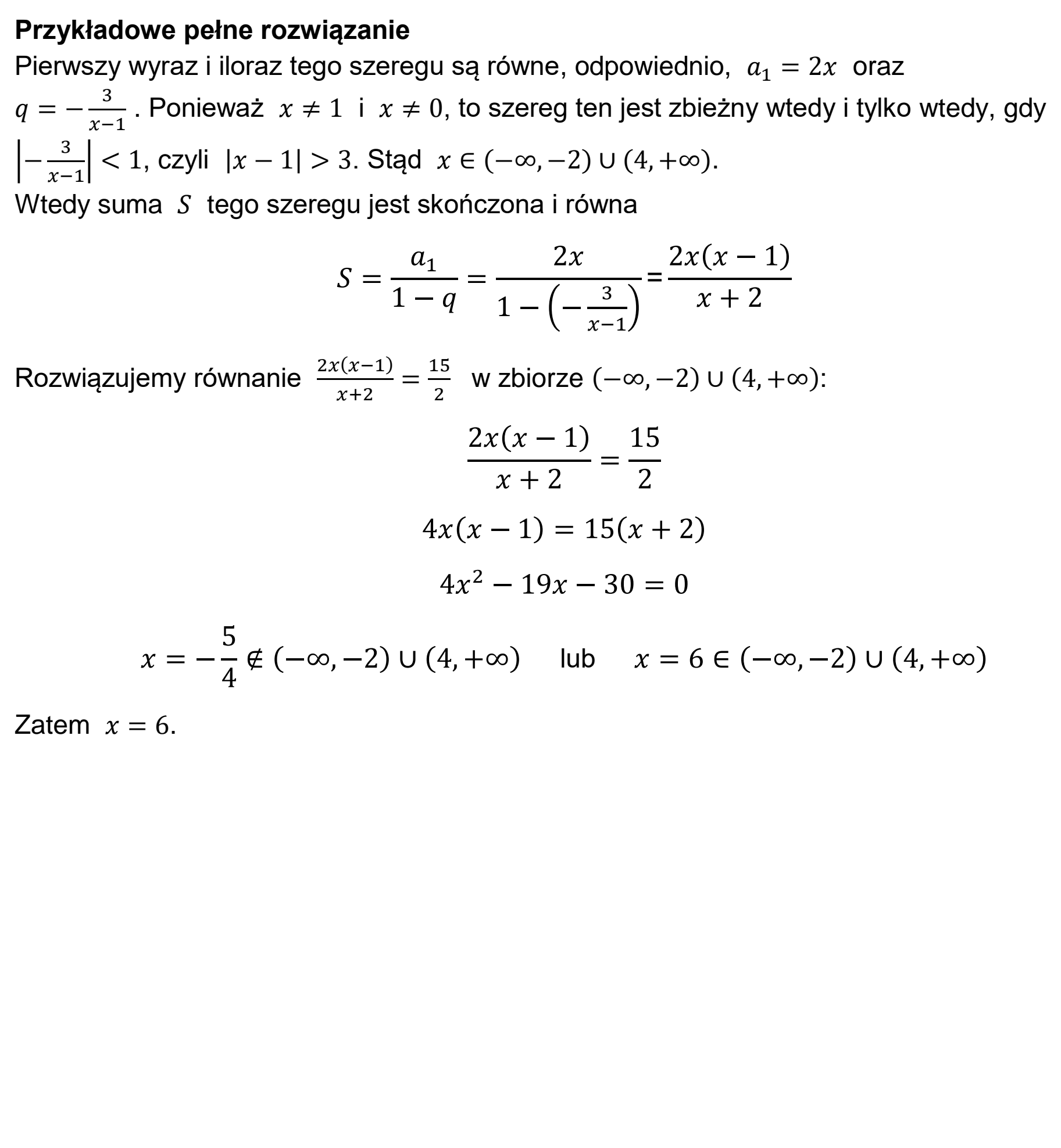 Matura dodatkowa, czerwiec 2023, odpowiedź do zadania 9, fragment 2
