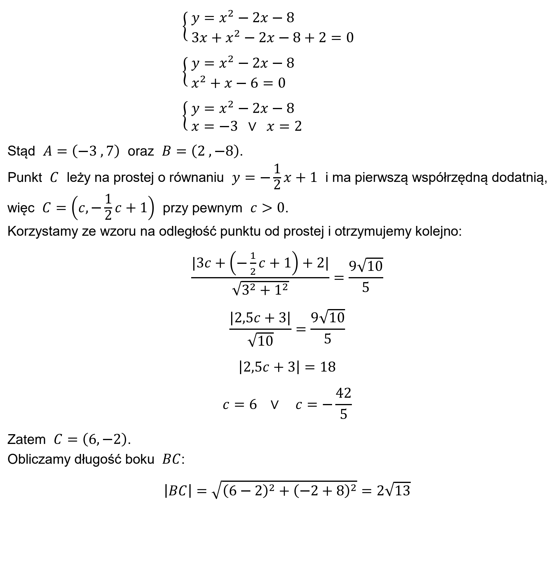 Matura dodatkowa, czerwiec 2024, odpowiedź do zadania 13, fragment 2