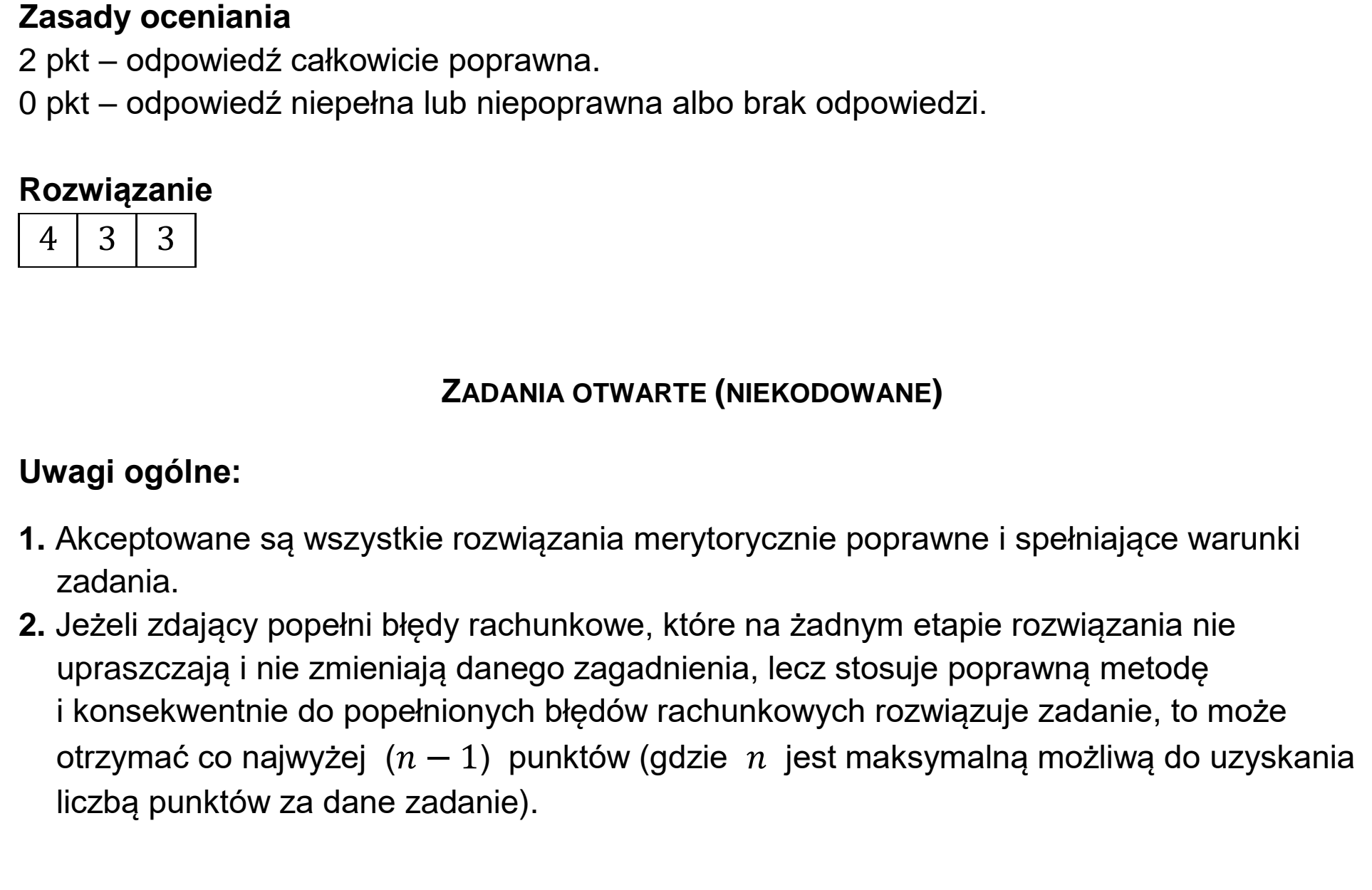 Matura dodatkowa, czerwiec 2024, odpowiedź do zadania 5