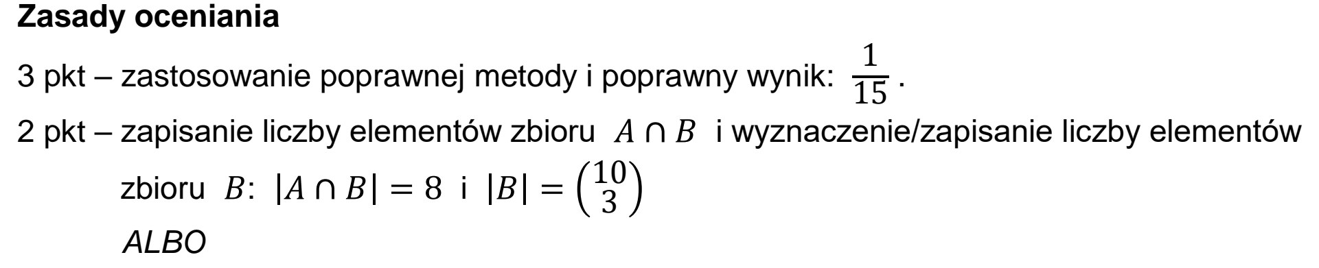 Matura dodatkowa, czerwiec 2024, odpowiedź do zadania 6
