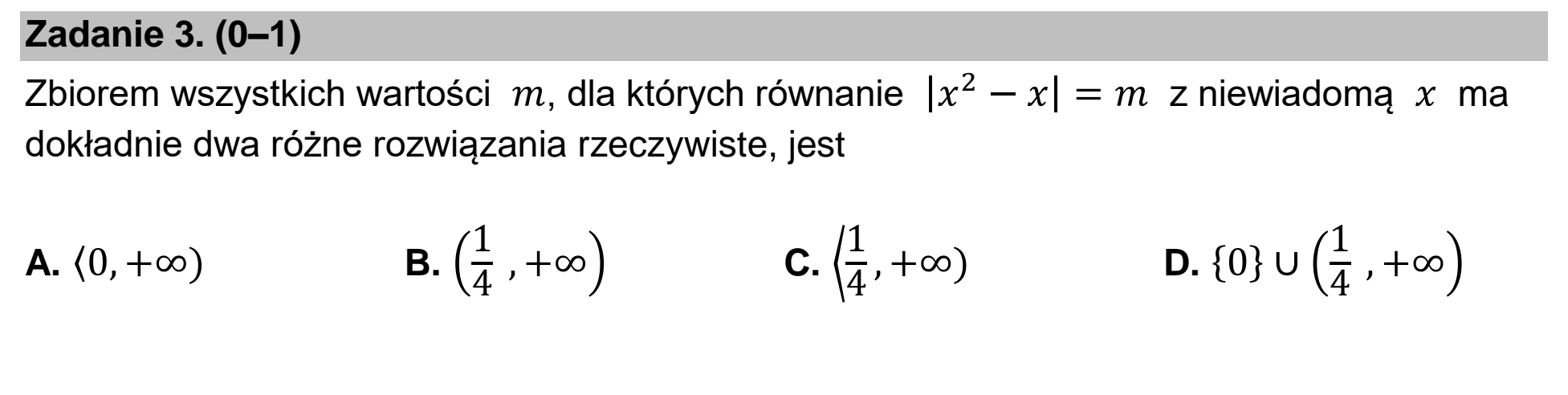 Matura dodatkowa, czerwiec 2025, zadanie 3