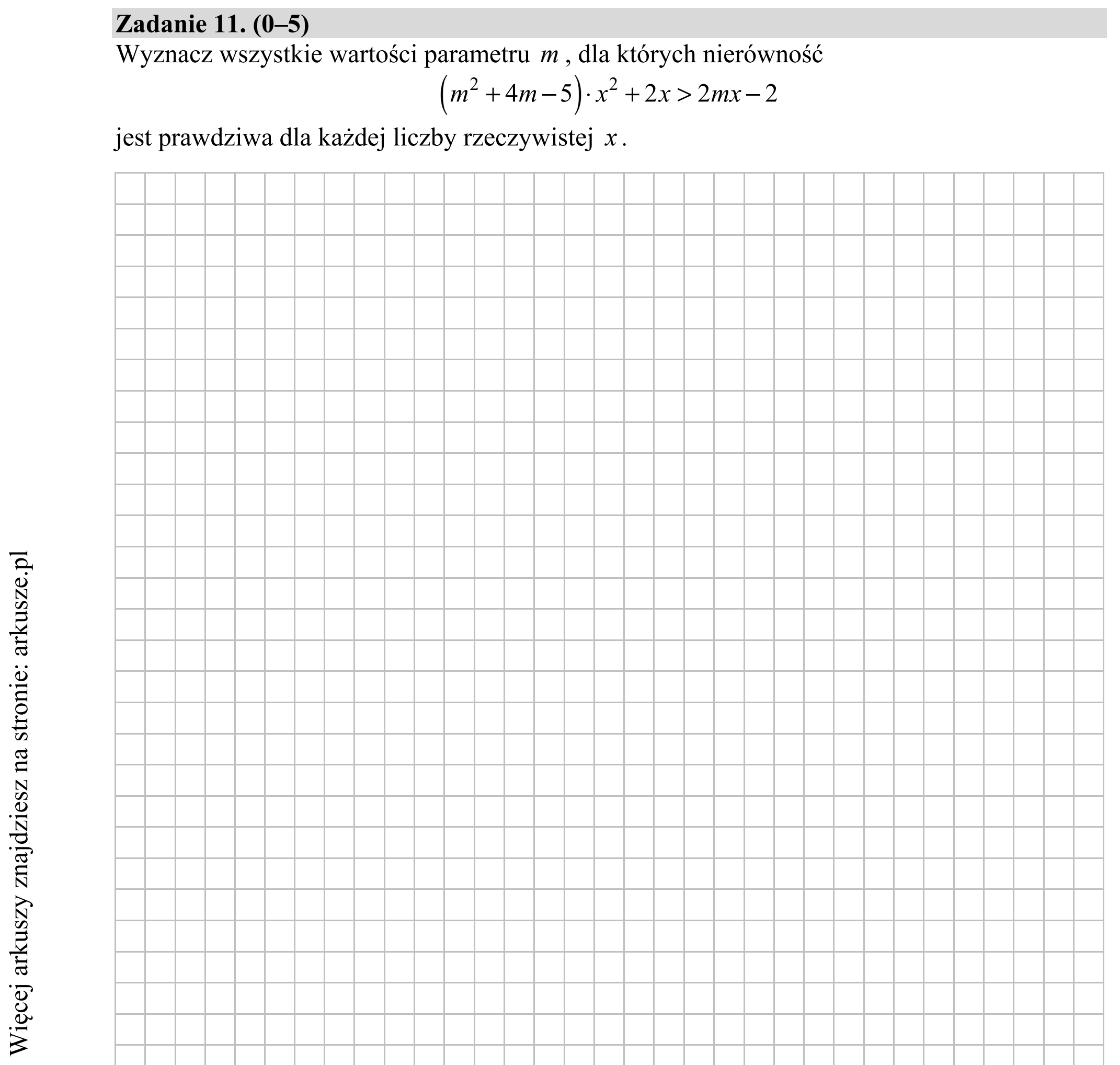 Matura dodatkowa, lipiec 2020, zadanie 11