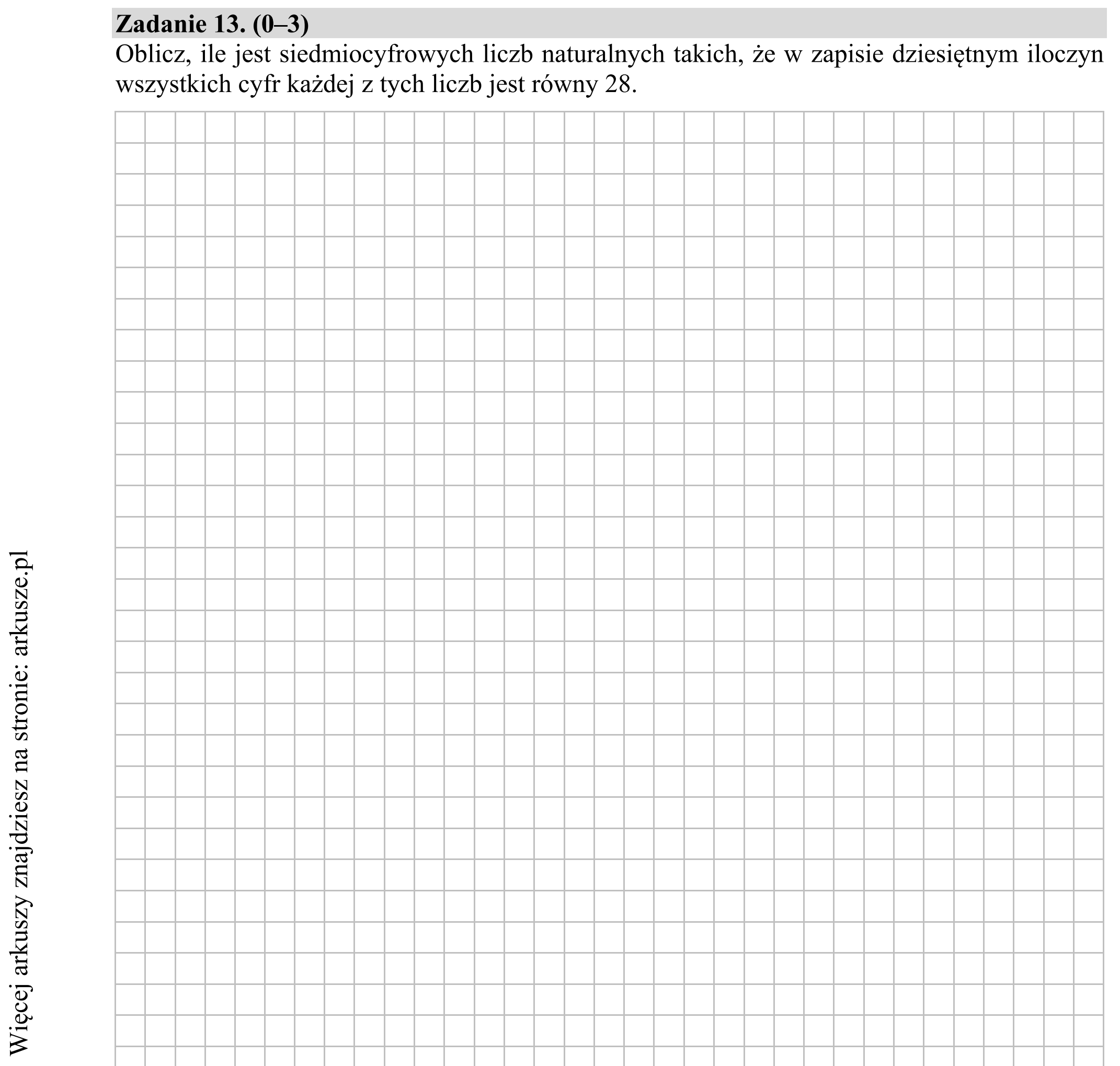 Matura dodatkowa, lipiec 2020, zadanie 13
