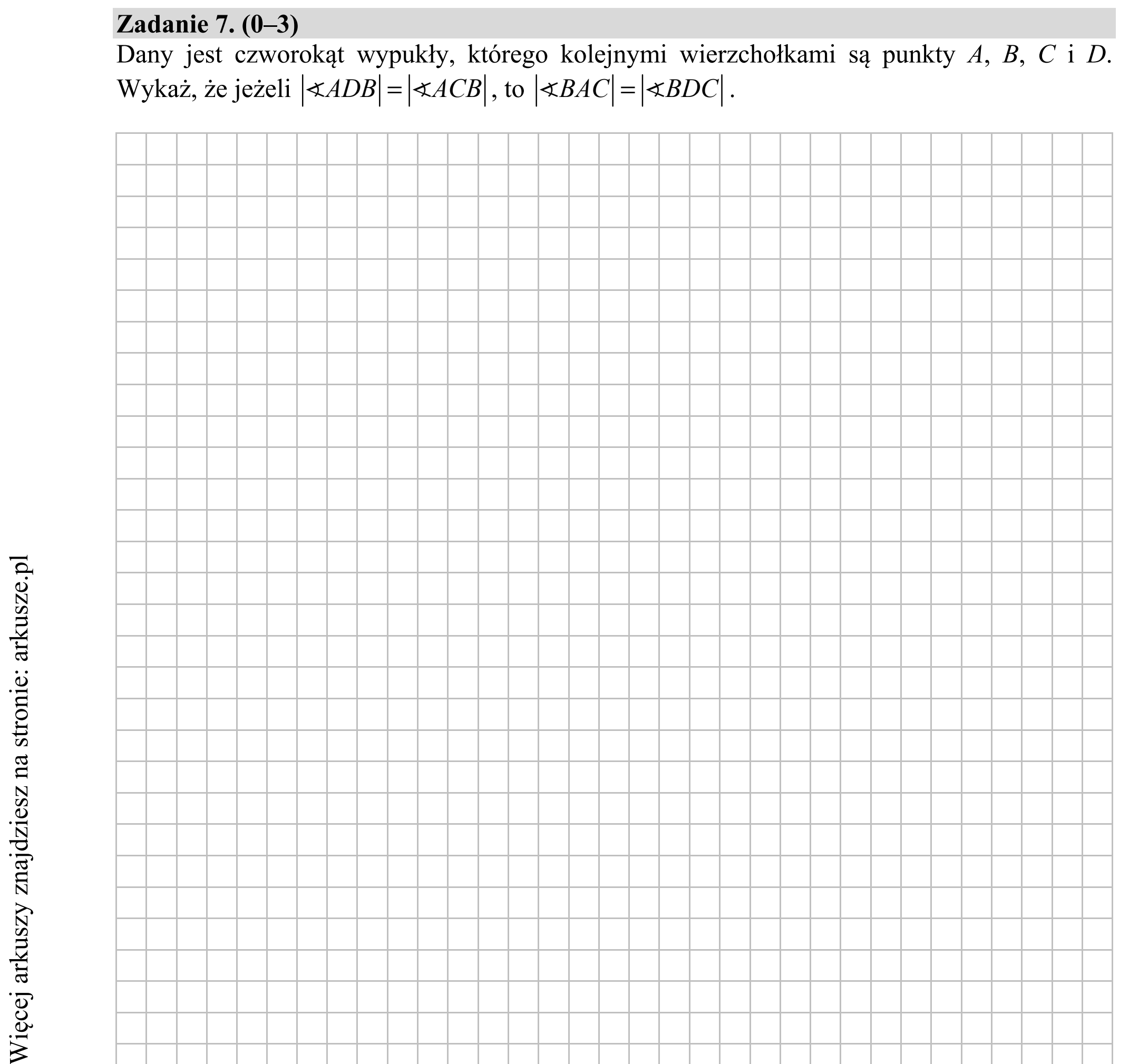 Matura dodatkowa, lipiec 2020, zadanie 7