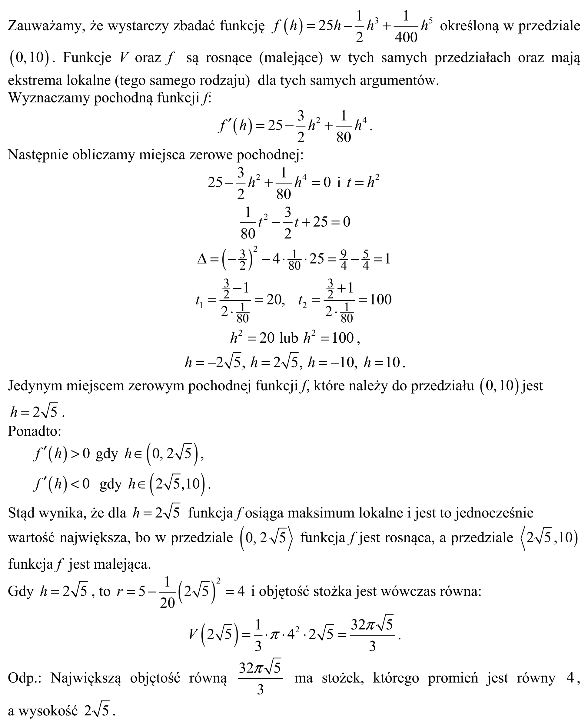 Matura, maj 2015, odpowiedź do zadania 16, fragment 4