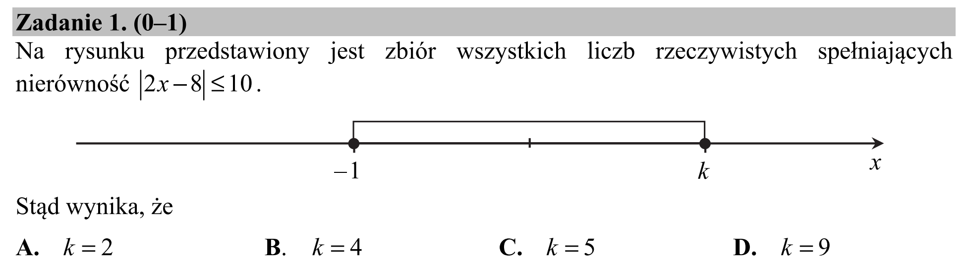 Matura, maj 2015, zadanie 1