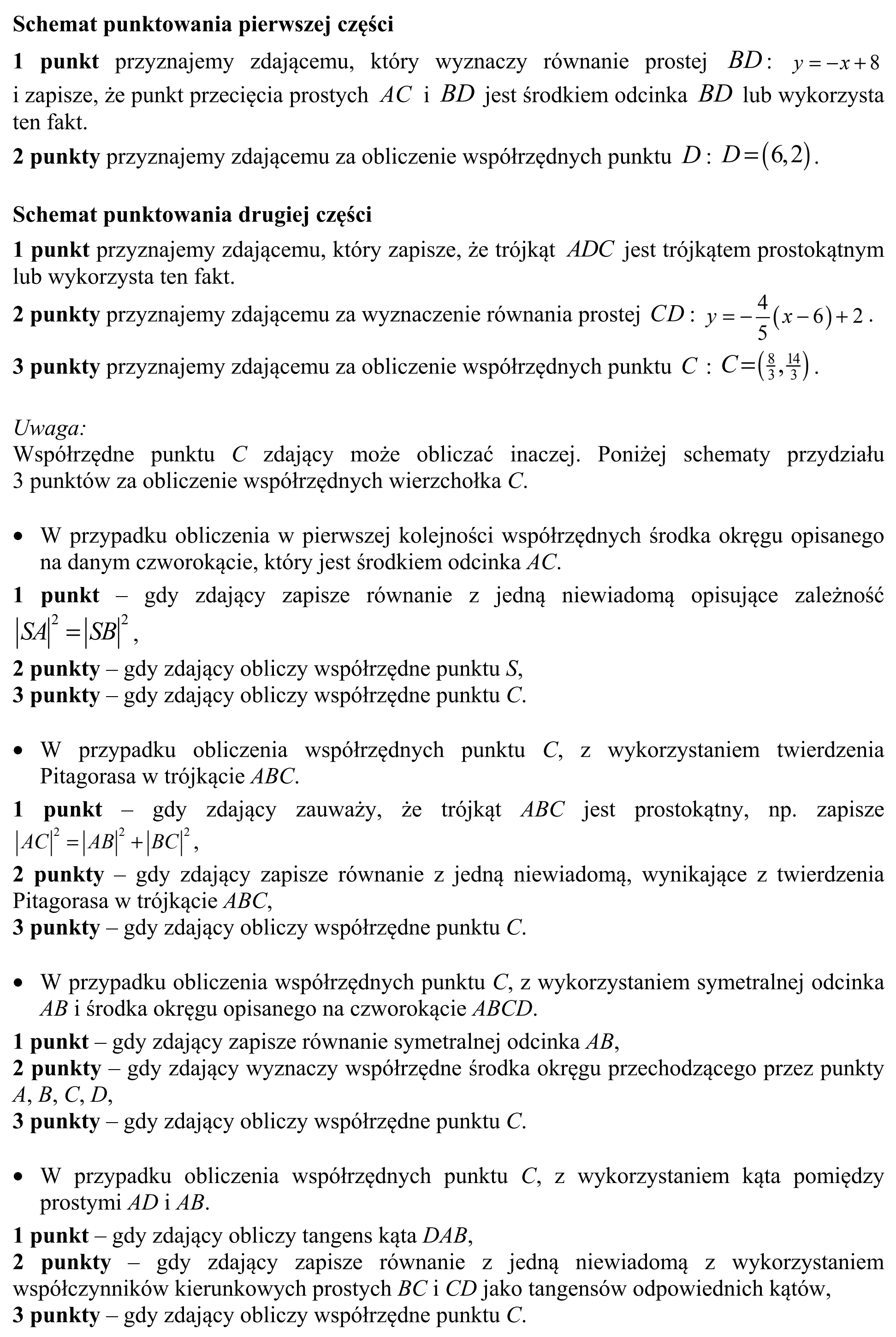 Matura, maj 2016, odpowiedź do zadania 13, fragment 2