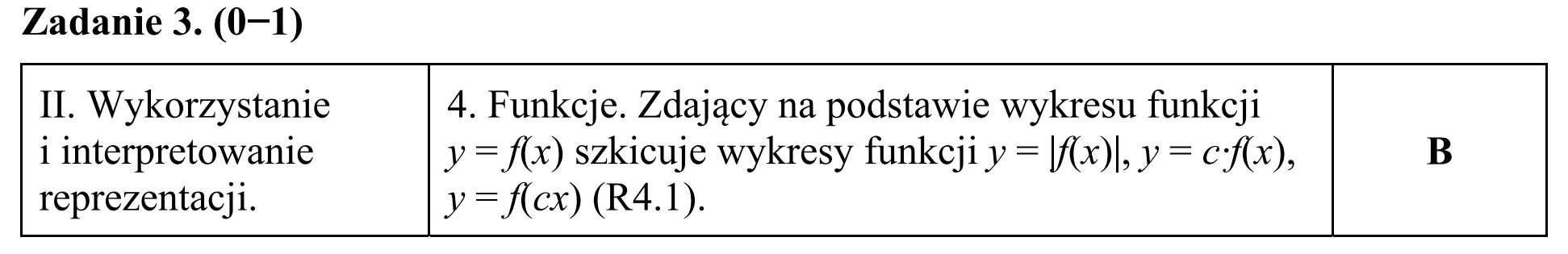 Matura, maj 2016, odpowiedź do zadania 3