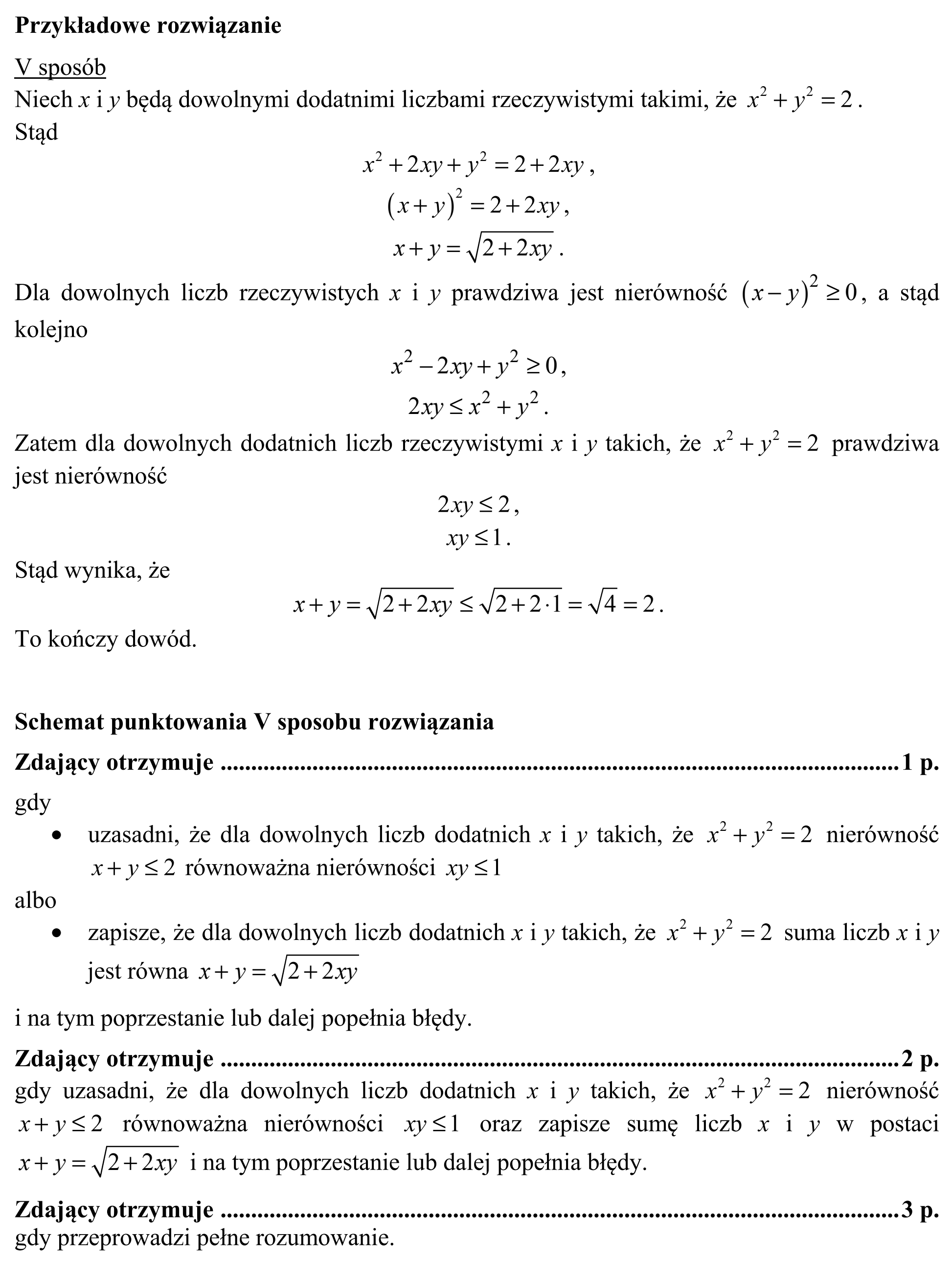 Matura, maj 2016, odpowiedź do zadania 8, fragment 4