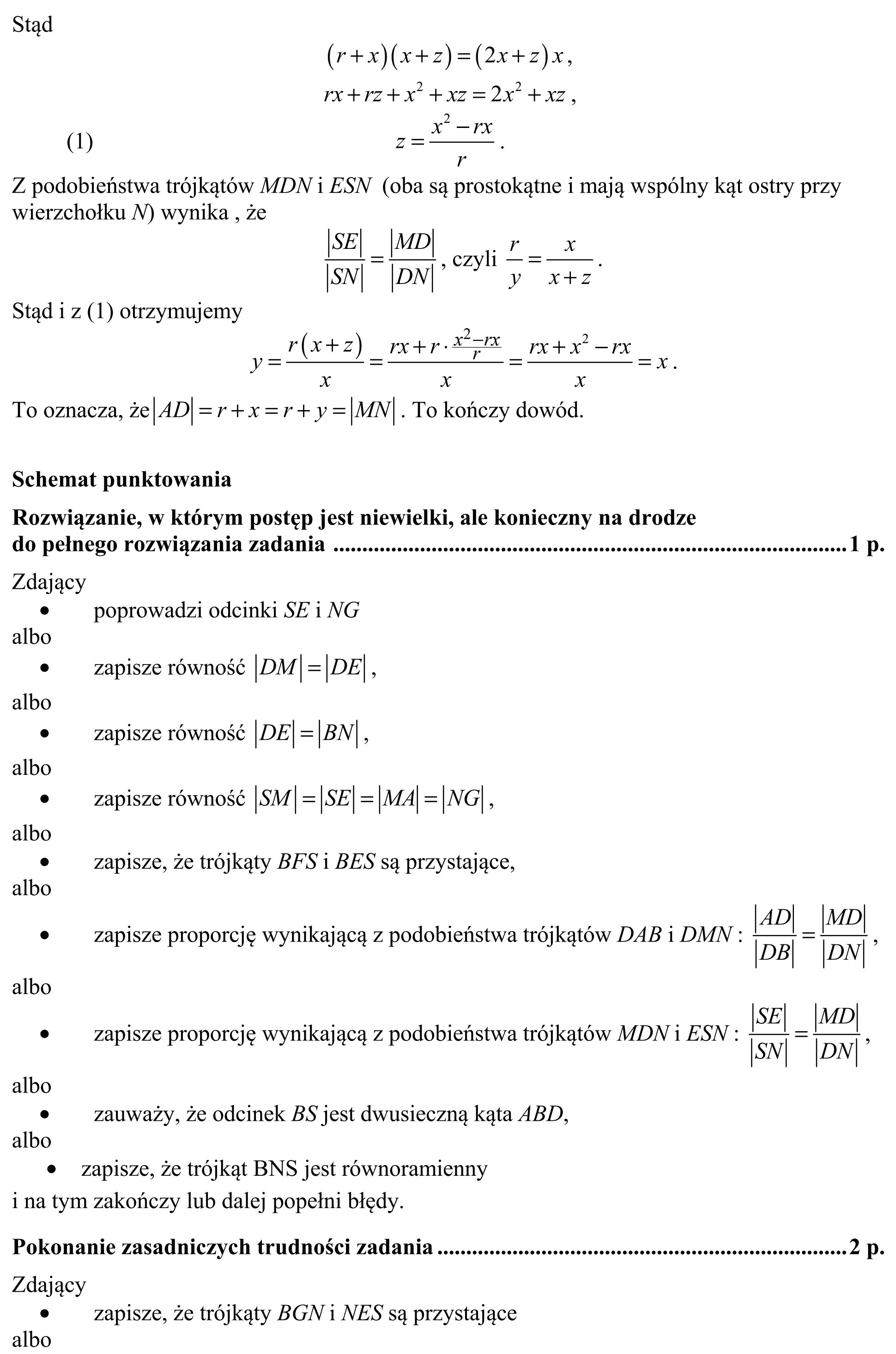 Matura, maj 2016, odpowiedź do zadania 9, fragment 3