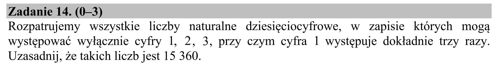 Matura, maj 2016, zadanie 14