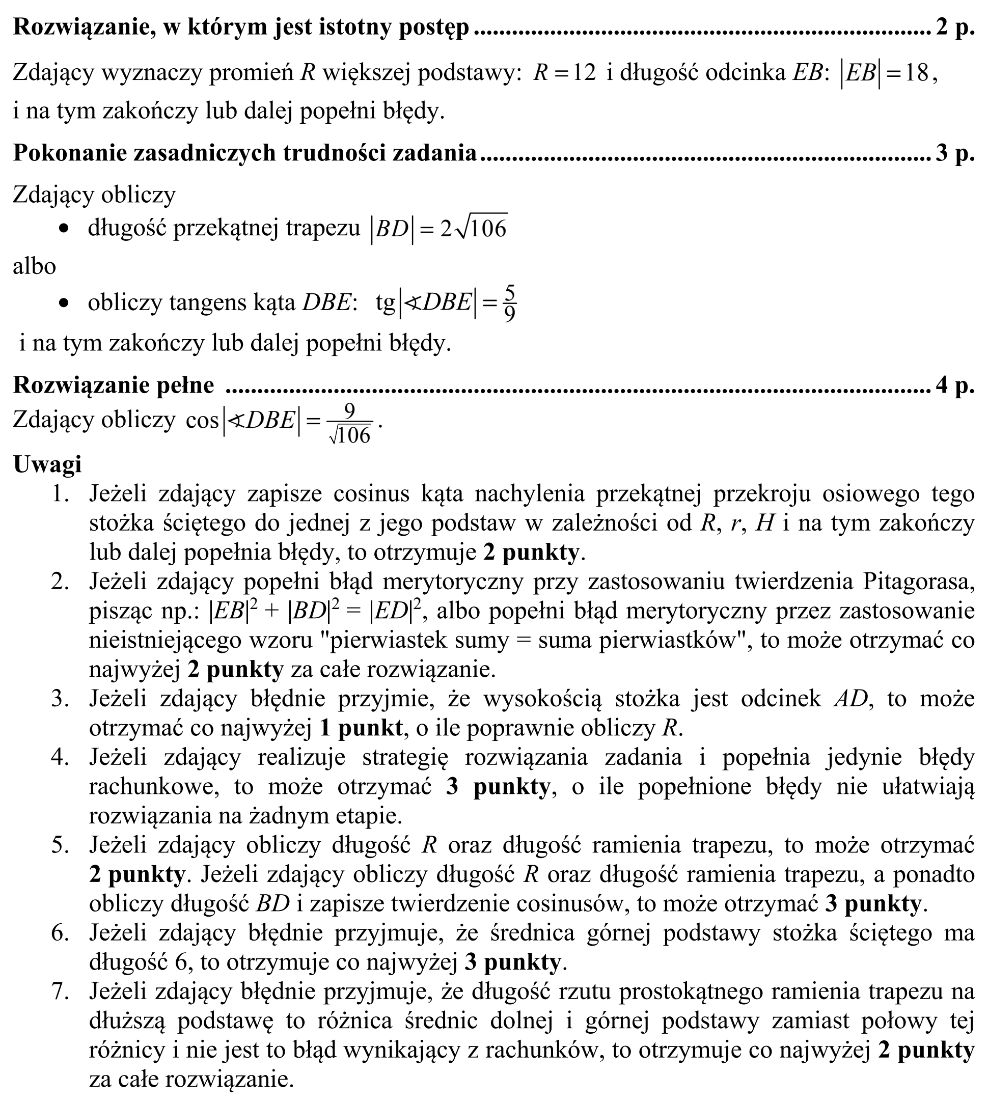 Matura, maj 2018, odpowiedź do zadania 10, fragment 2