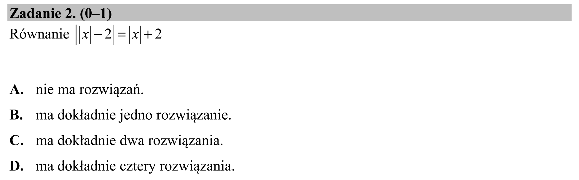 Matura, maj 2018, podgląd zadania 2