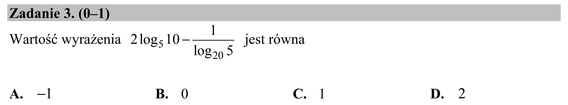 Matura, maj 2018, zadanie 3